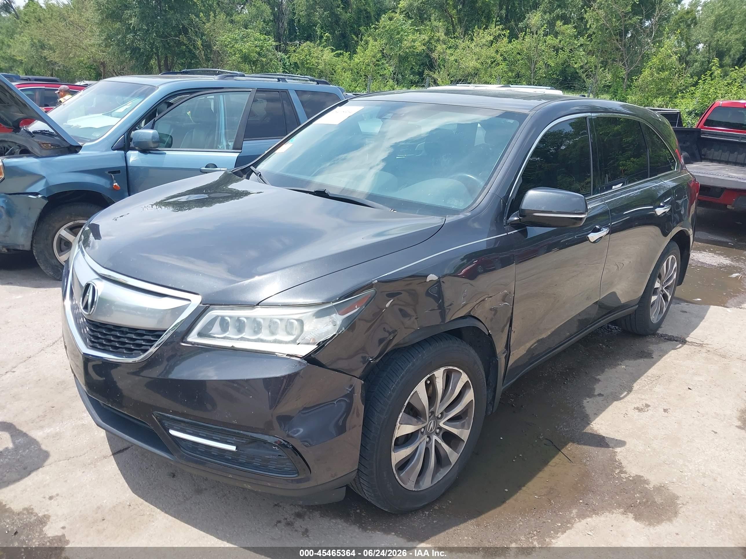 2014 Acura Mdx Technology Package Gray vin: 5FRYD4H45EB011962