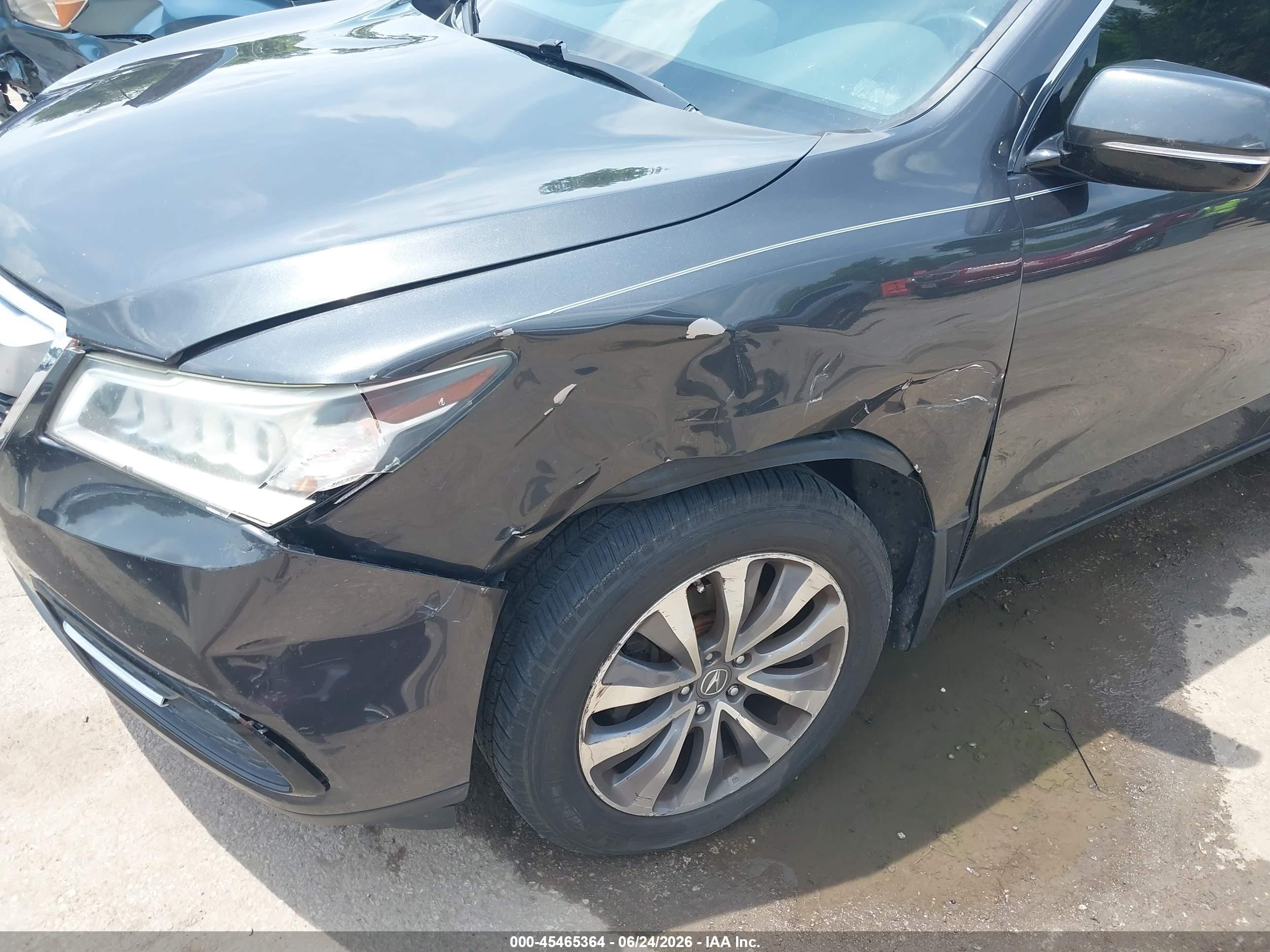2014 Acura Mdx Technology Package Gray vin: 5FRYD4H45EB011962