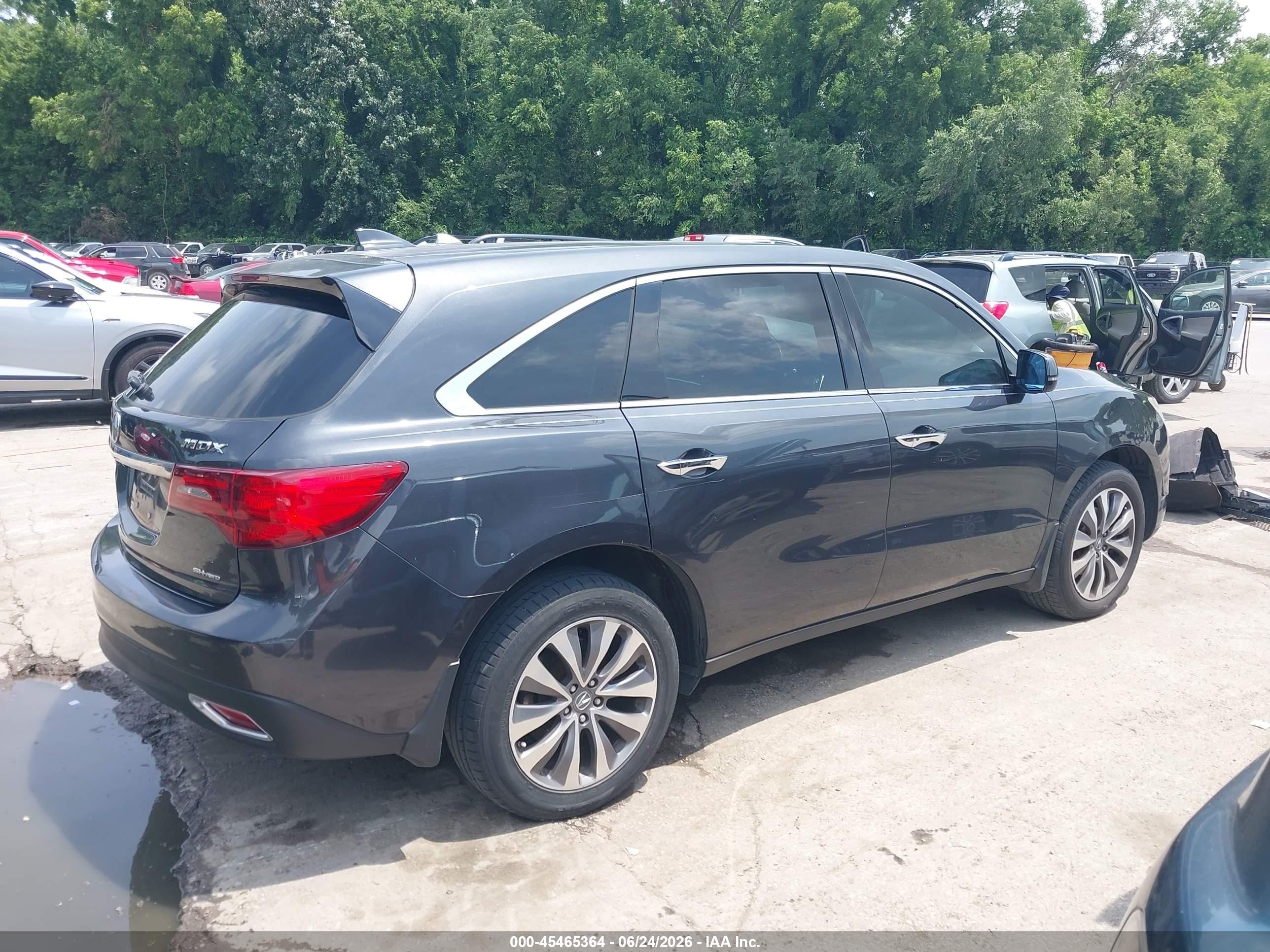2014 Acura Mdx Technology Package Gray vin: 5FRYD4H45EB011962