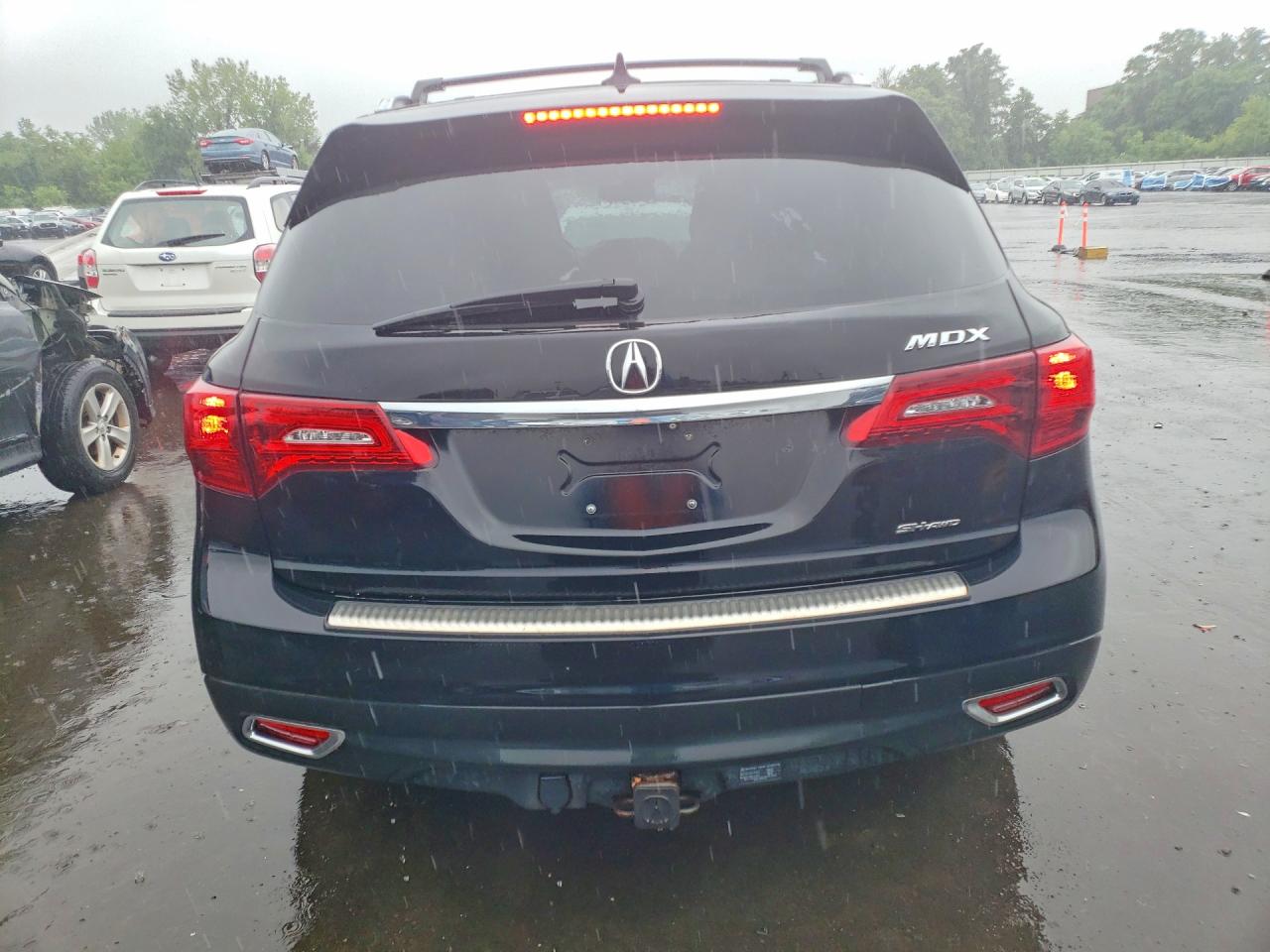 2014 Acura Mdx Technology Black vin: 5FRYD4H45EB015266