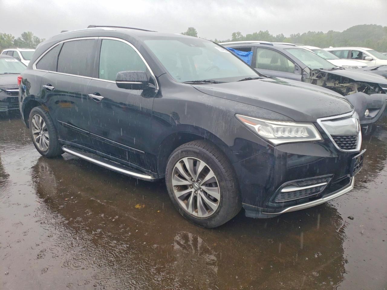 2014 Acura Mdx Technology Black vin: 5FRYD4H45EB015266