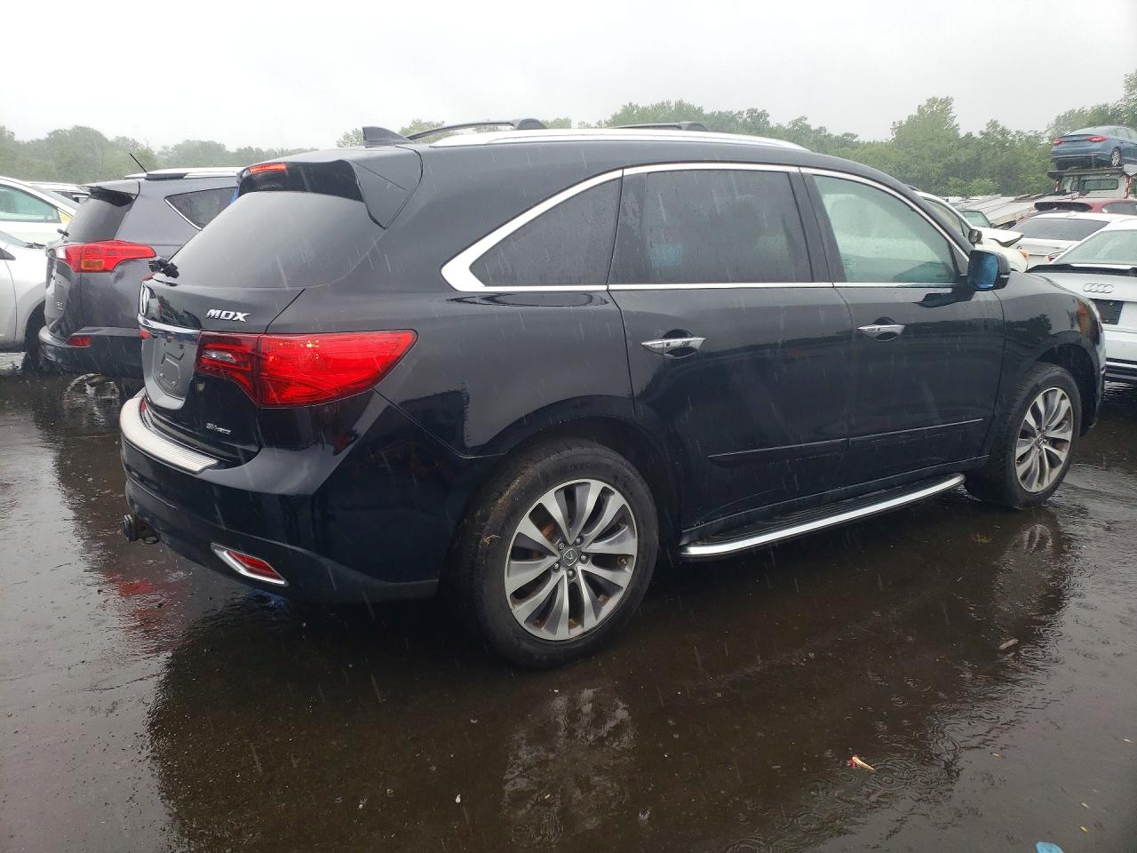 2014 Acura Mdx Technology Black vin: 5FRYD4H45EB015266