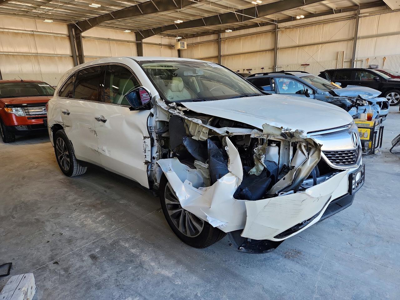 2014 Acura Mdx Technology Белый vin: 5FRYD4H45EB017227