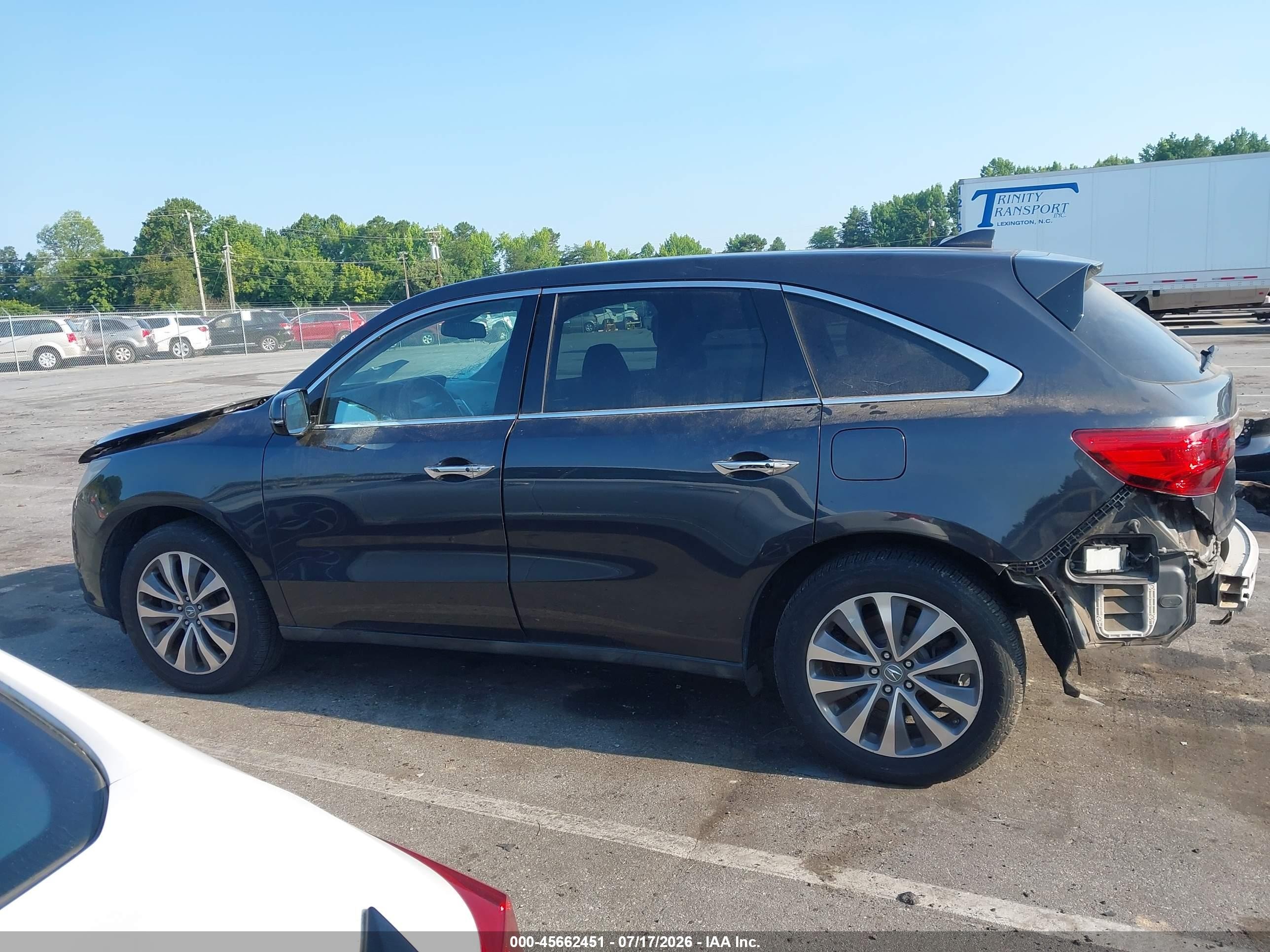2014 Acura Mdx Technology Package Gray vin: 5FRYD4H45EB017602