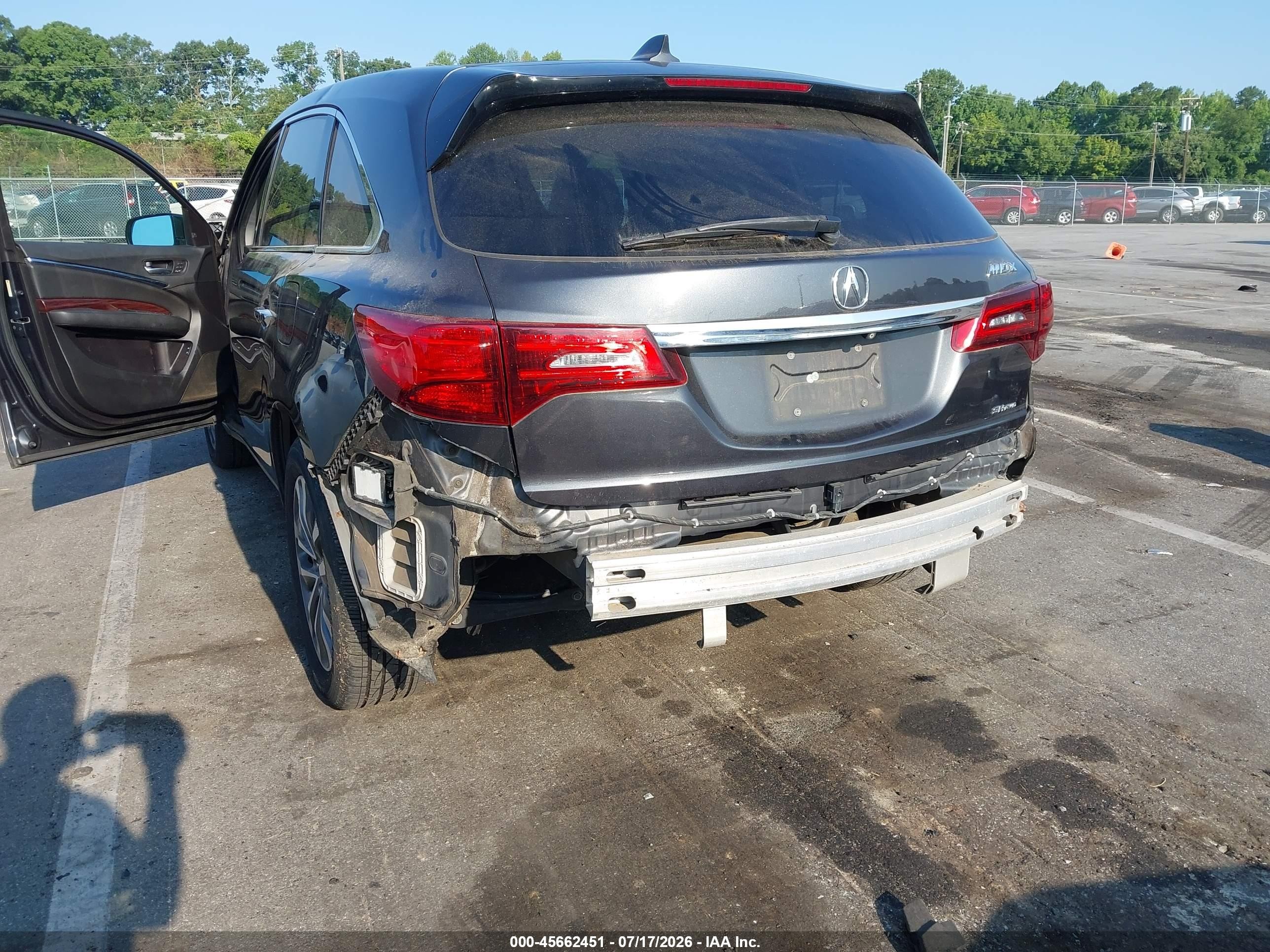 2014 Acura Mdx Technology Package Gray vin: 5FRYD4H45EB017602