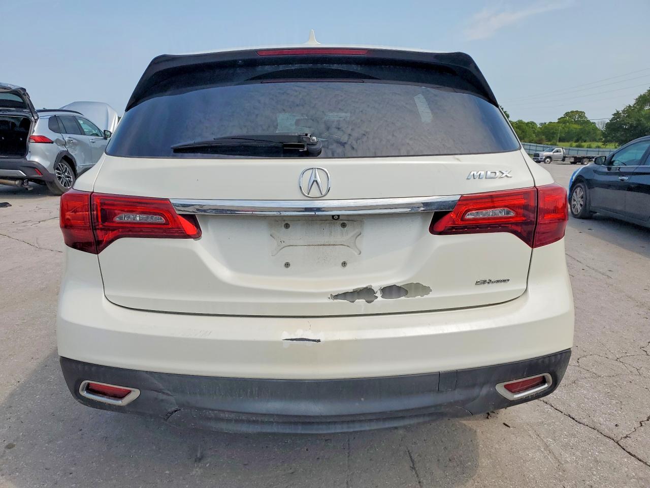 2014 Acura Mdx Technology White vin: 5FRYD4H45EB026008