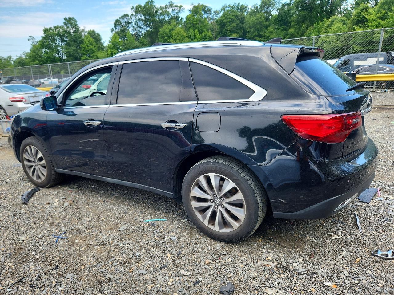 2014 Acura Mdx Technology Черный vin: 5FRYD4H45EB030883