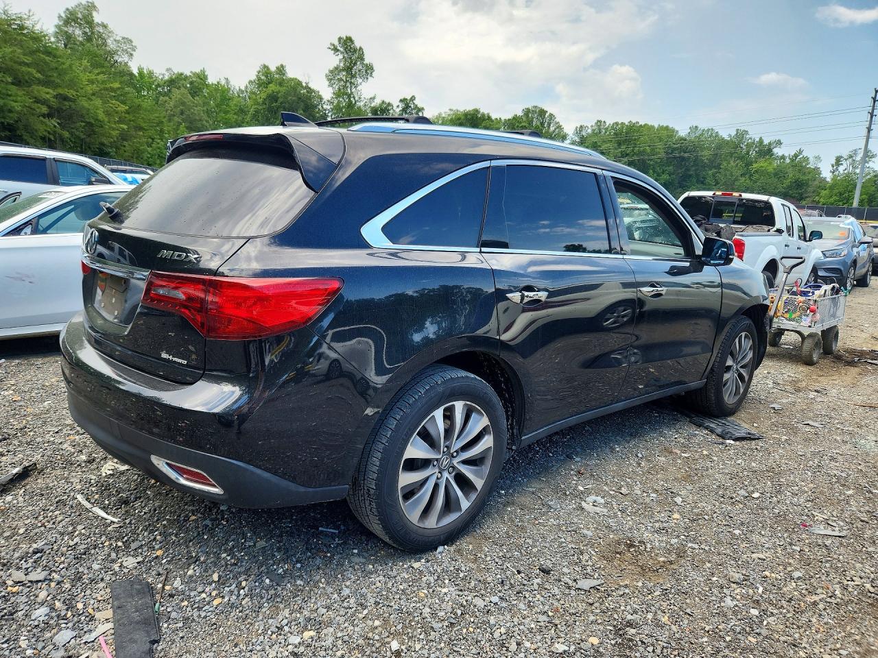 2014 Acura Mdx Technology Черный vin: 5FRYD4H45EB030883