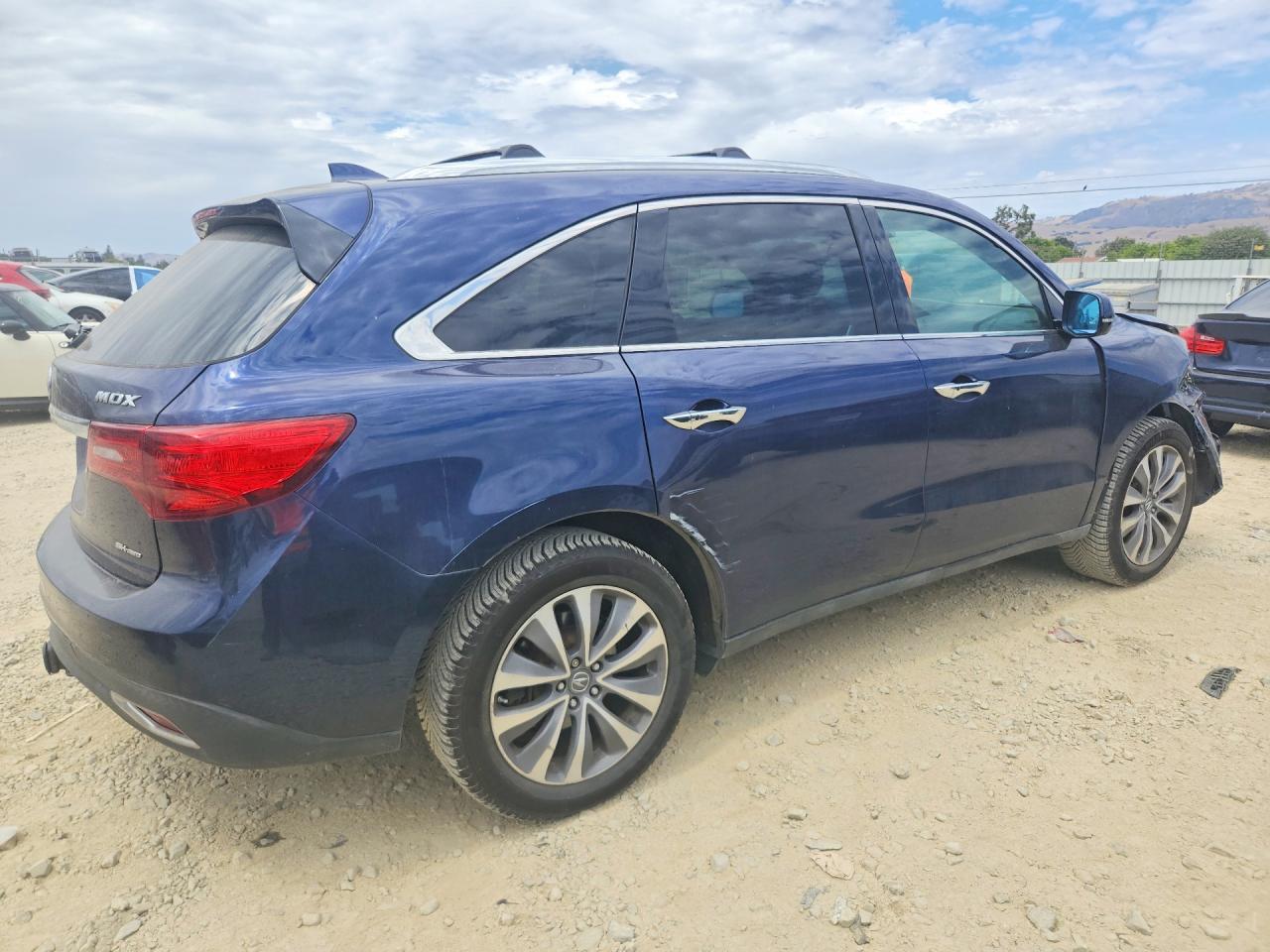 2014 Acura Mdx Technology Blue vin: 5FRYD4H45EB033721