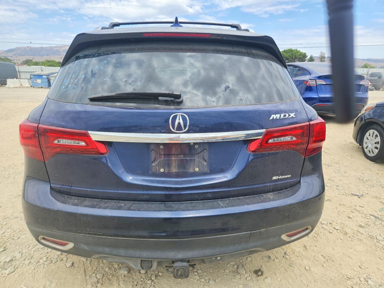 2014 Acura Mdx Technology Blue vin: 5FRYD4H45EB033721
