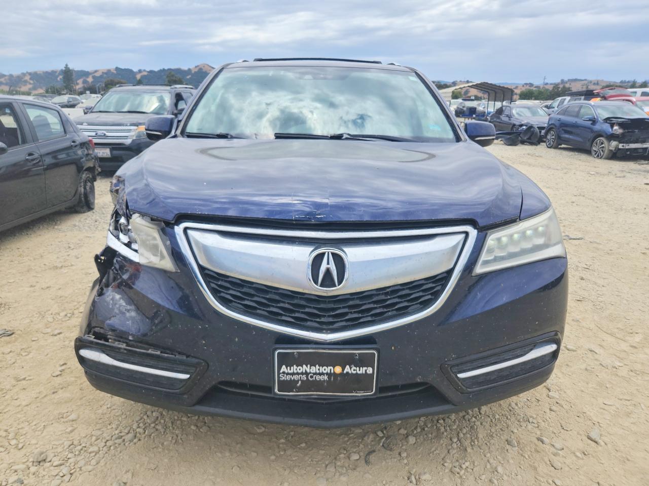 2014 Acura Mdx Technology Blue vin: 5FRYD4H45EB033721