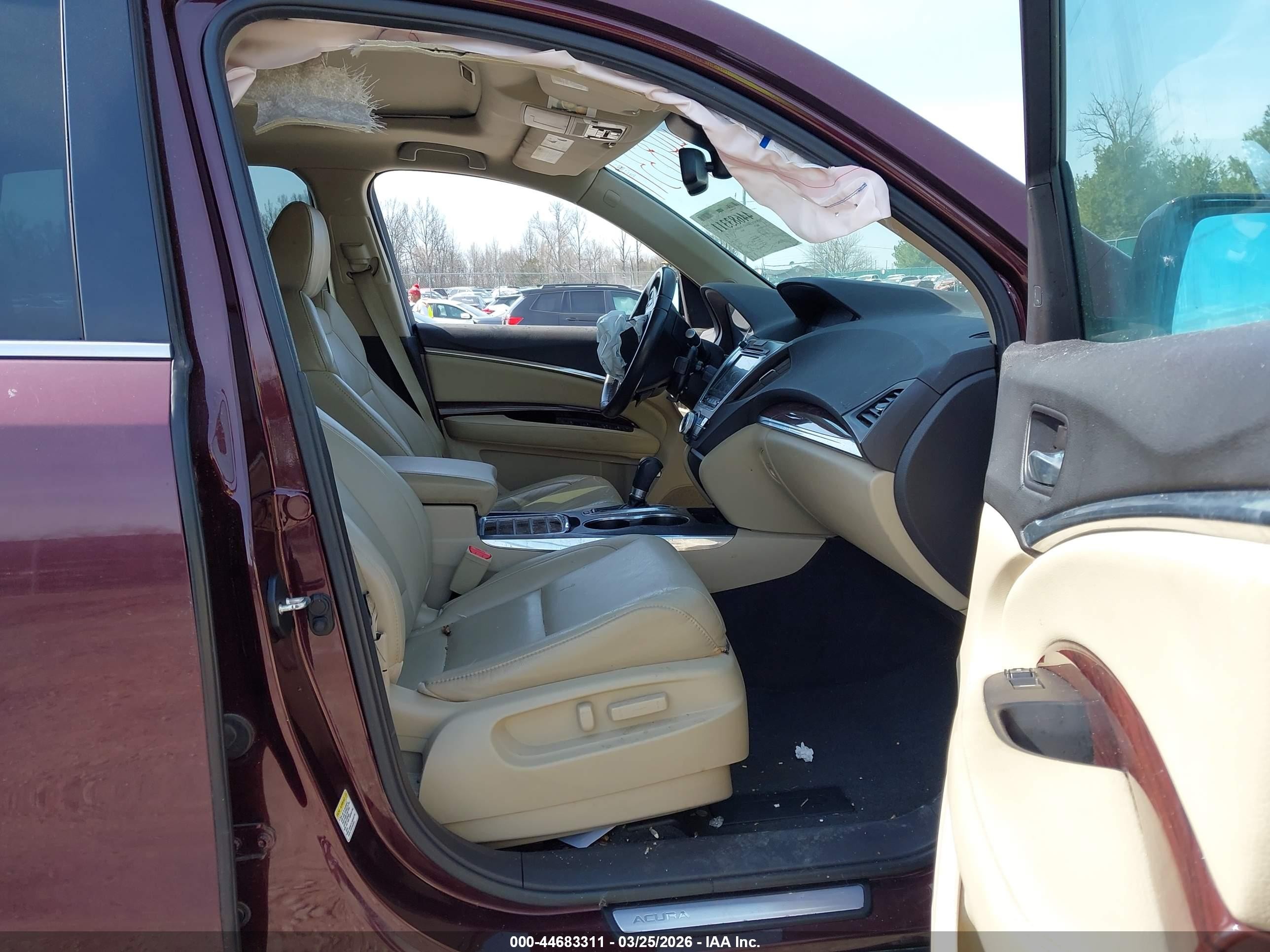 2014 Acura Mdx Technology Package Maroon vin: 5FRYD4H45EB040622