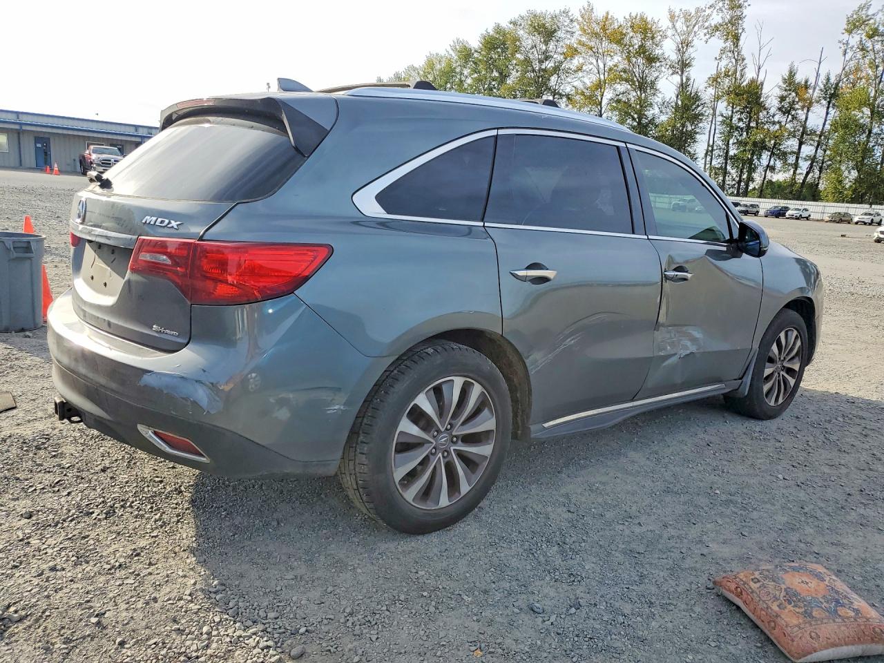 2014 Acura Mdx Technology Gray vin: 5FRYD4H45EB502662