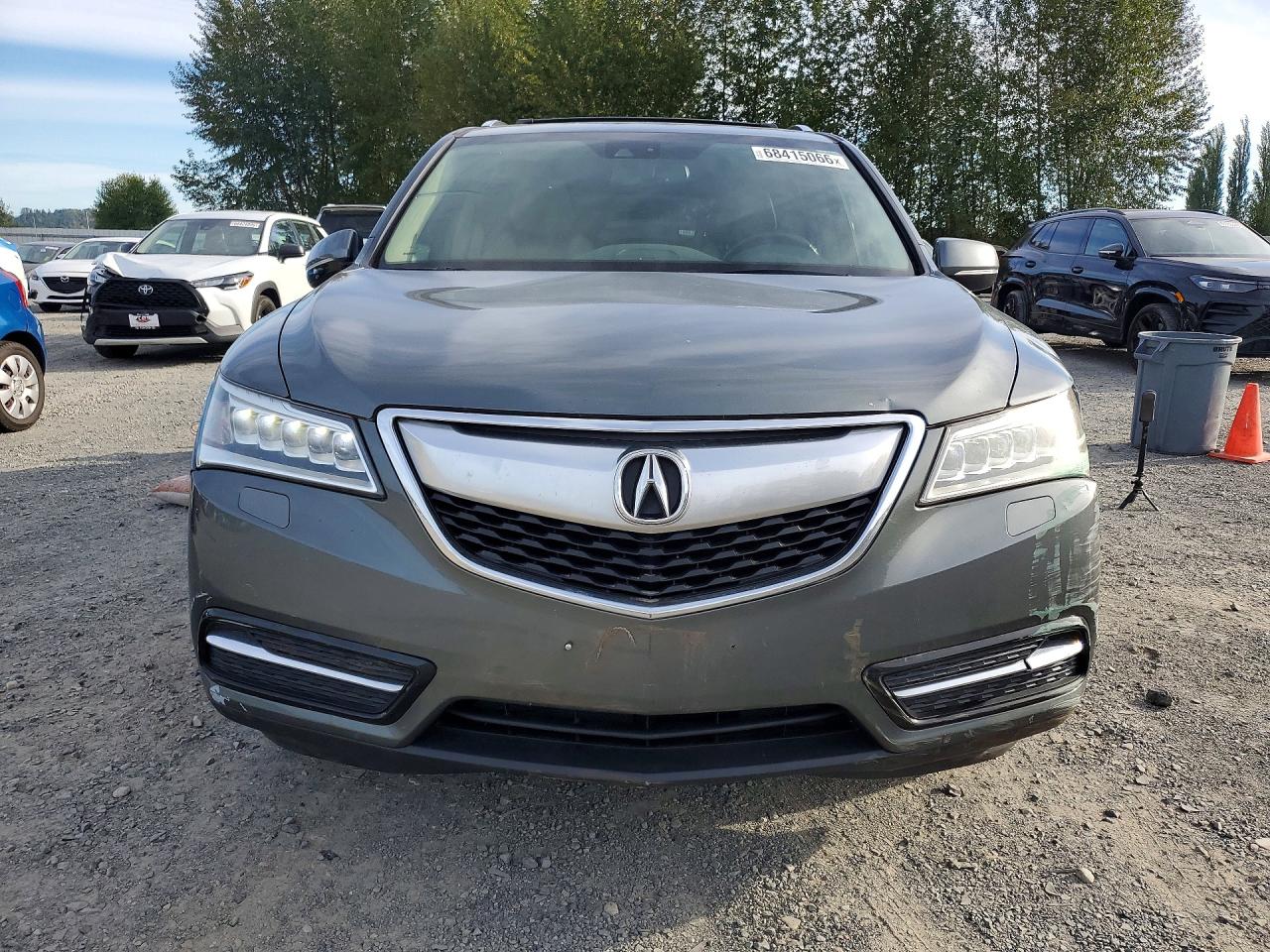 2014 Acura Mdx Technology Gray vin: 5FRYD4H45EB502662