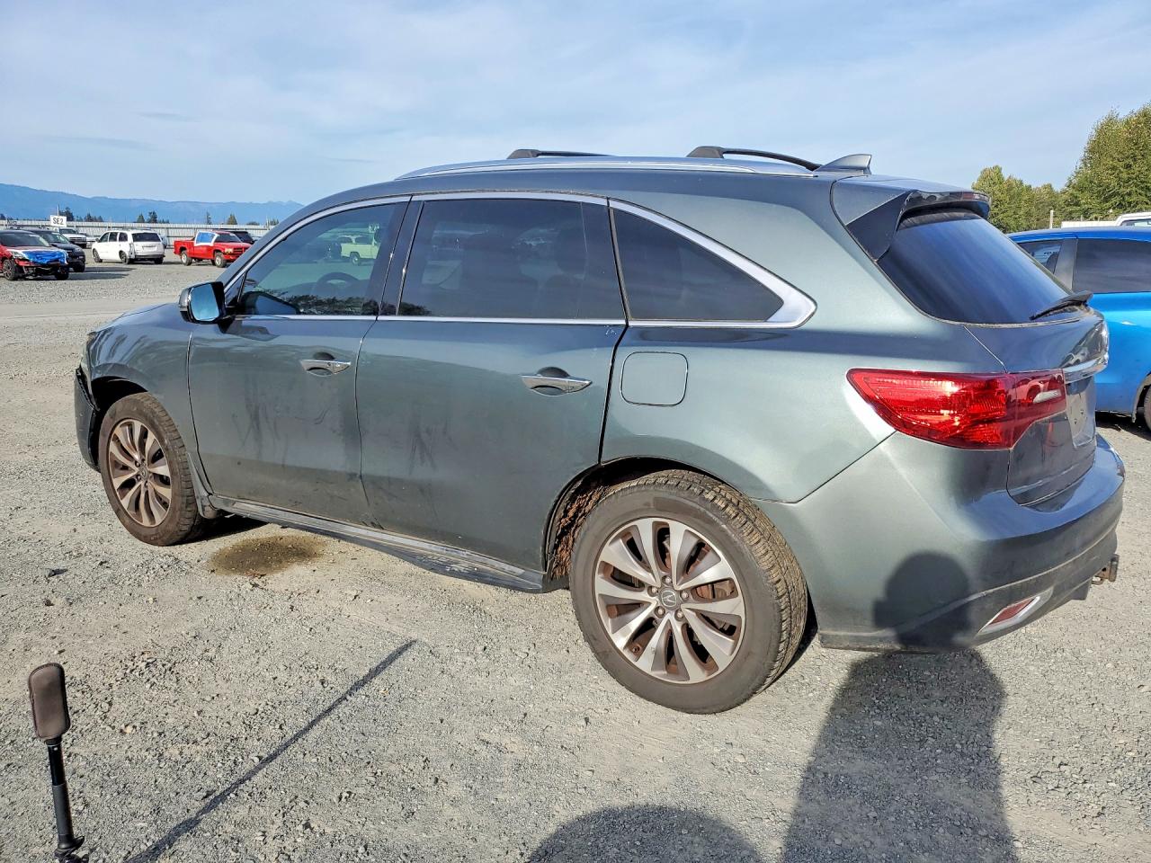 2014 Acura Mdx Technology Gray vin: 5FRYD4H45EB502662