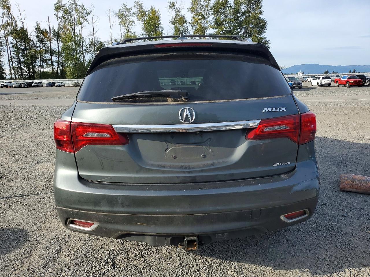 2014 Acura Mdx Technology Gray vin: 5FRYD4H45EB502662