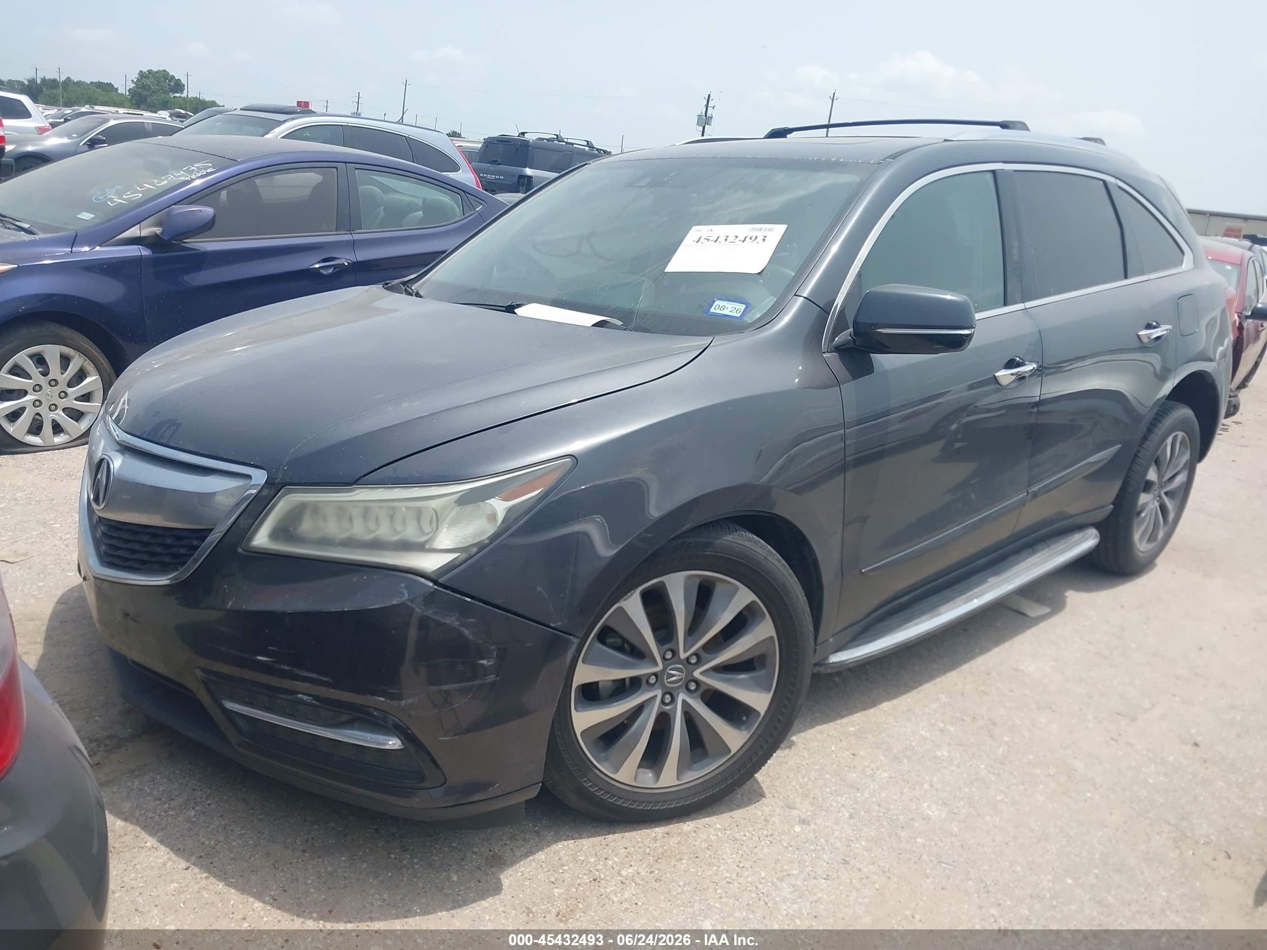 2015 Acura Mdx Technology Package Gray vin: 5FRYD4H45FB013969