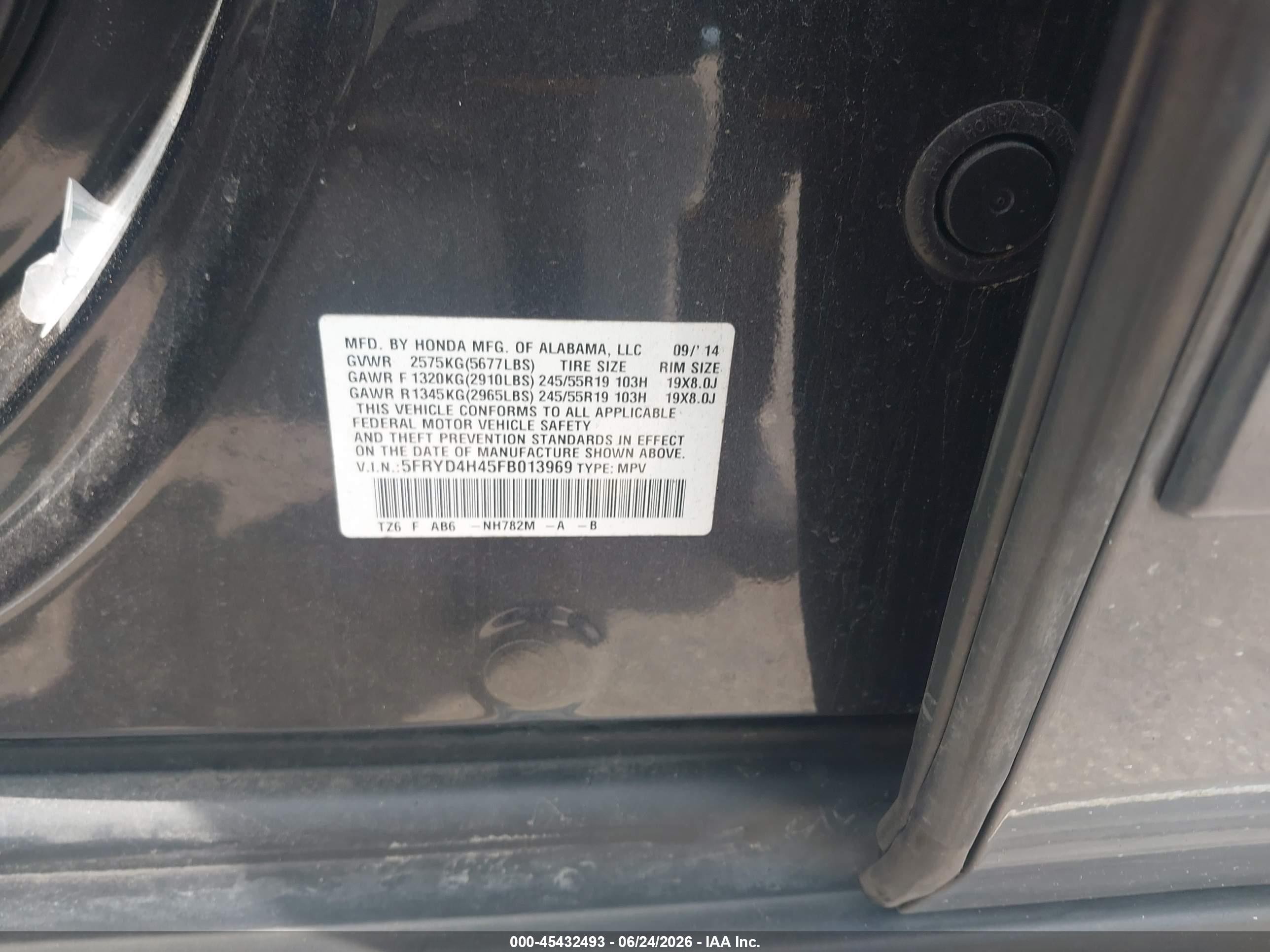 2015 Acura Mdx Technology Package Gray vin: 5FRYD4H45FB013969