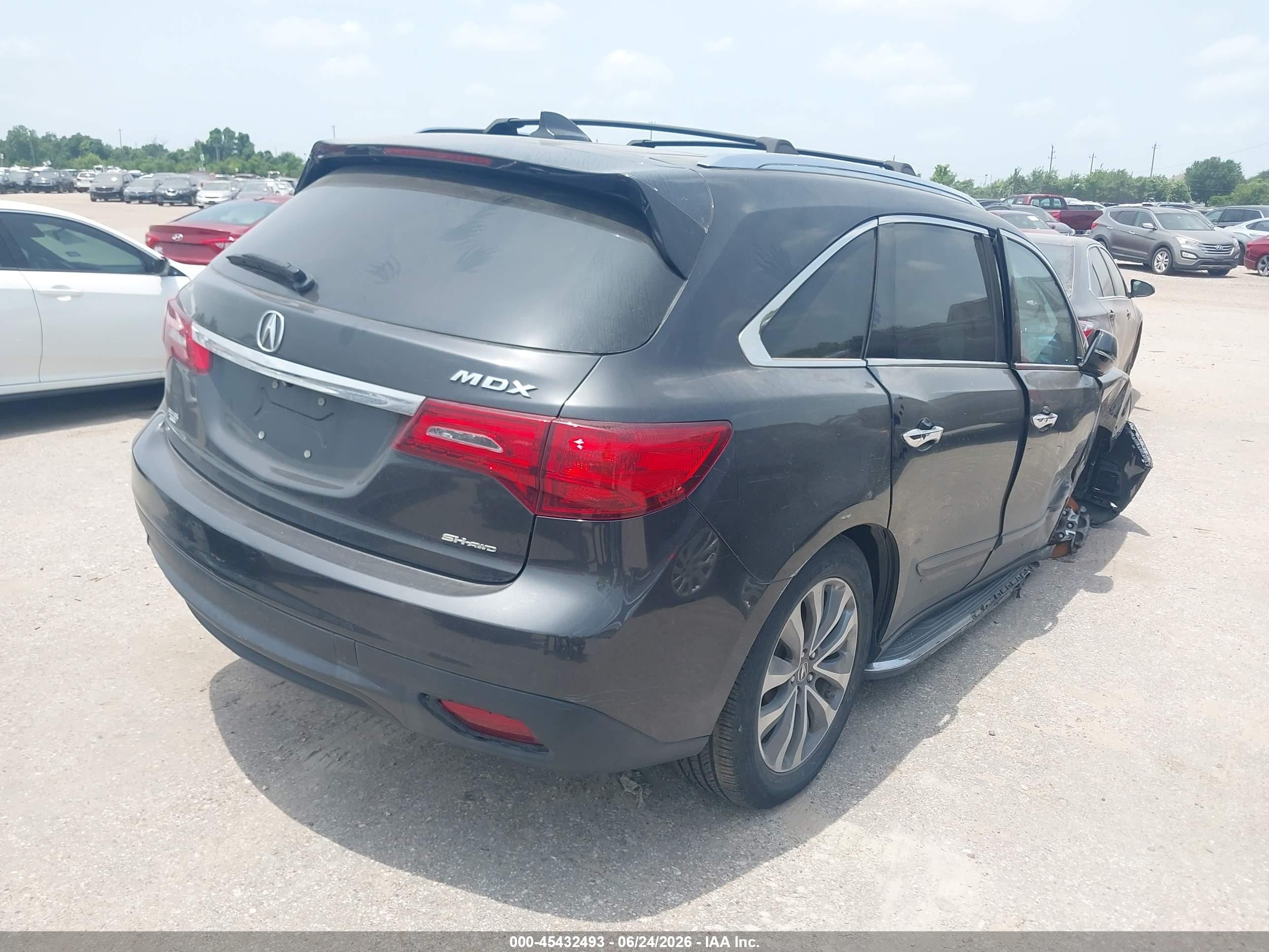 2015 Acura Mdx Technology Package Gray vin: 5FRYD4H45FB013969