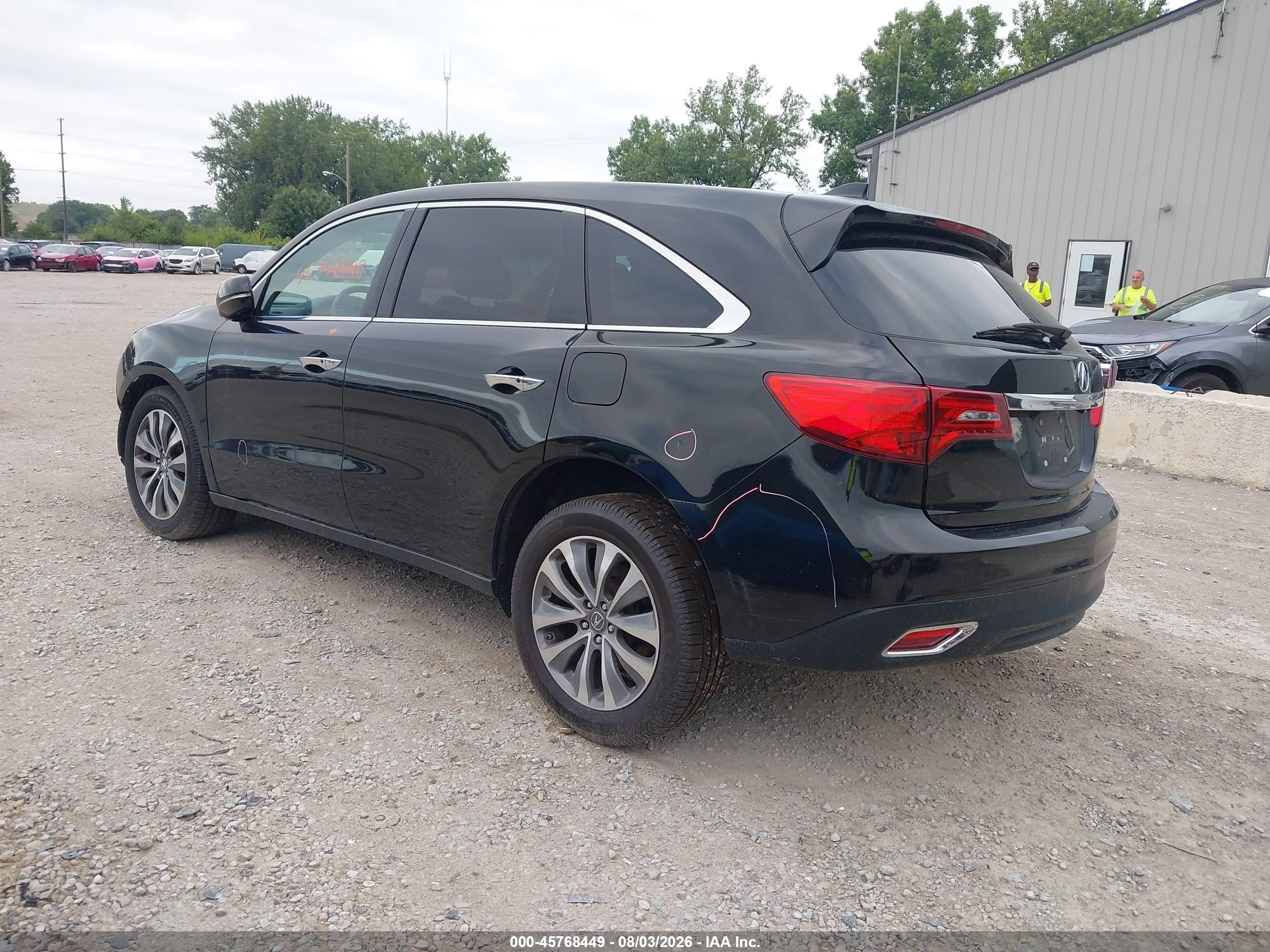 2015 Acura Mdx Technology Package Black vin: 5FRYD4H45FB017830