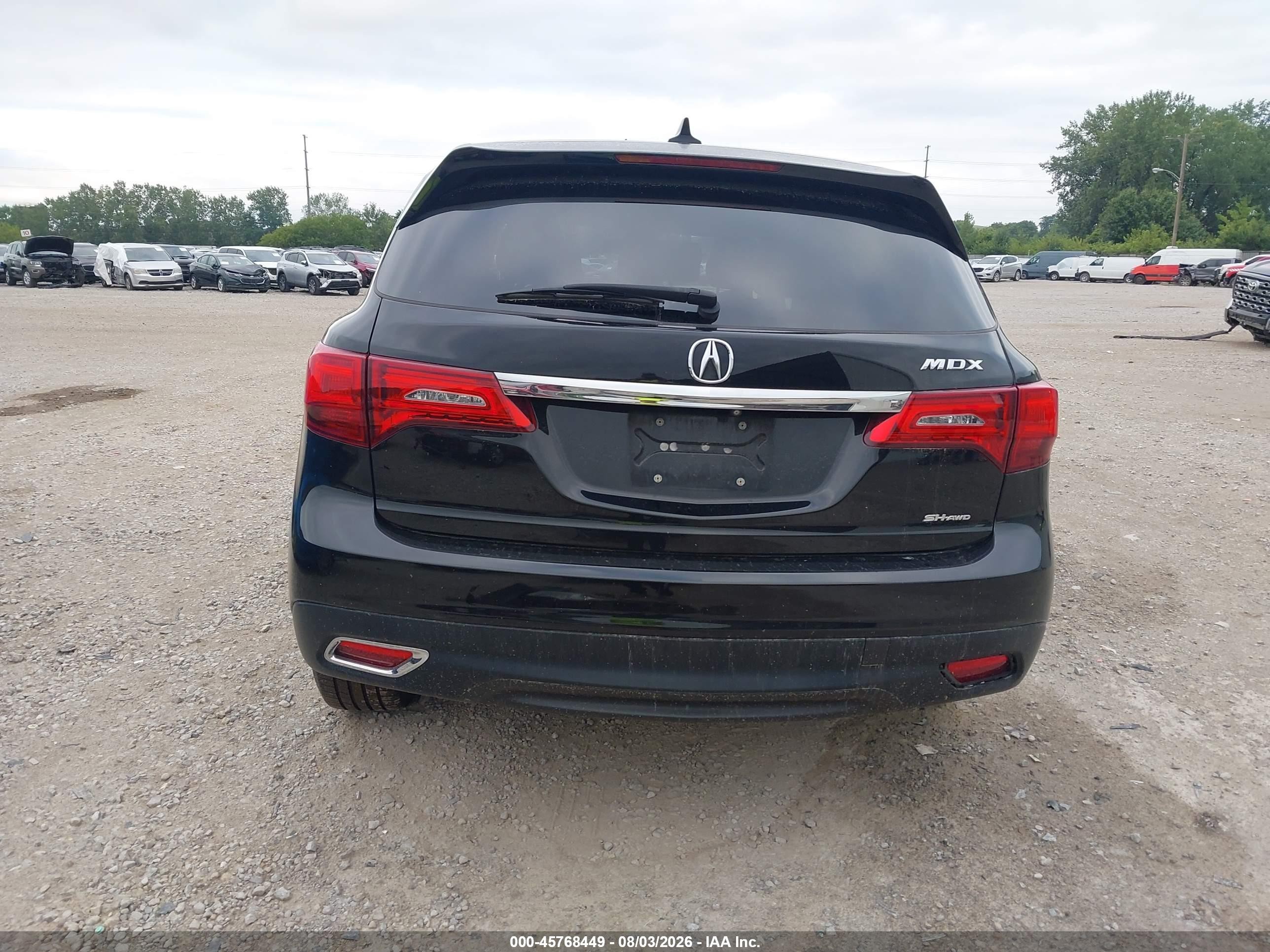 2015 Acura Mdx Technology Package Black vin: 5FRYD4H45FB017830