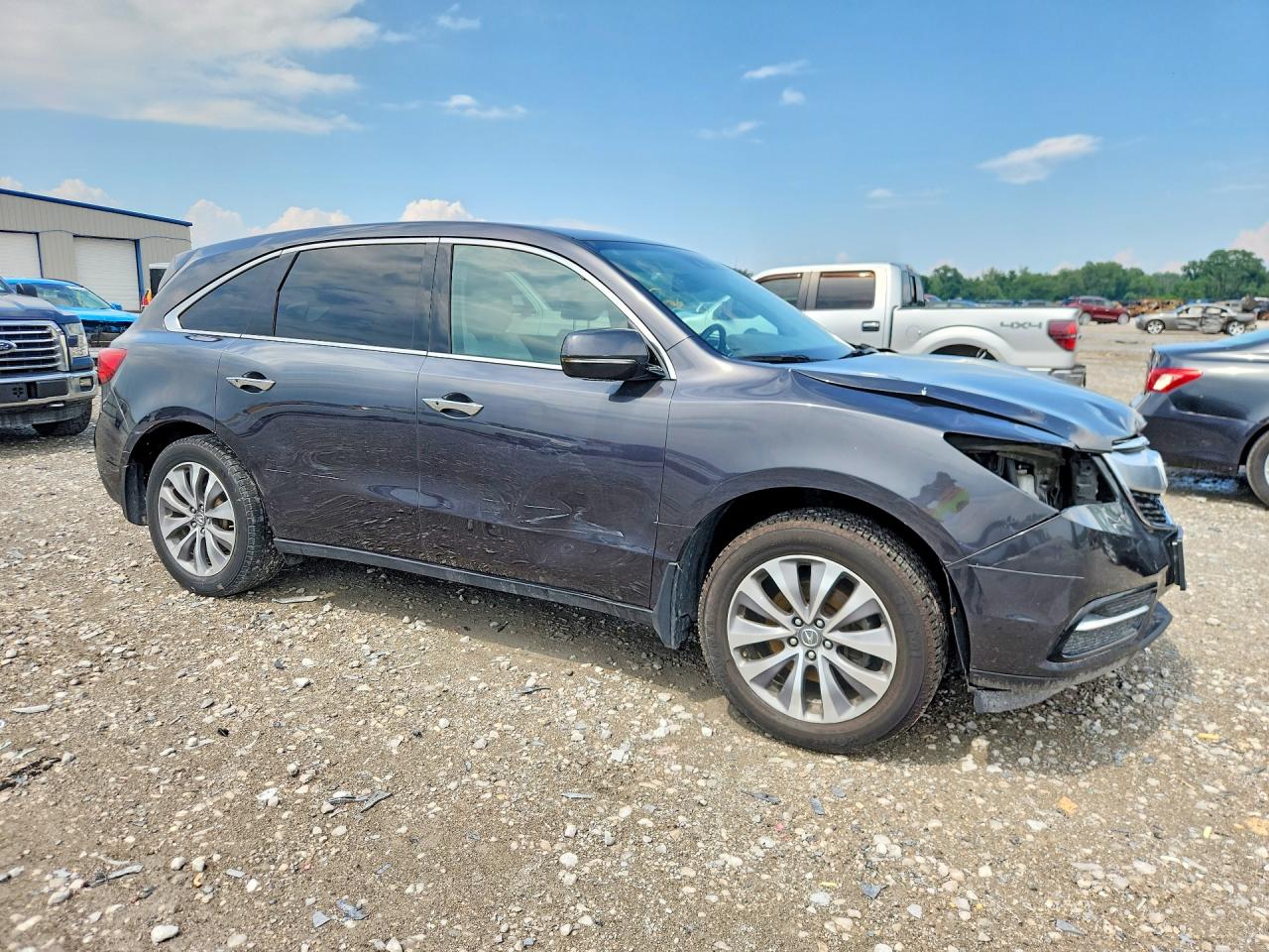2015 Acura Mdx Technology Gray vin: 5FRYD4H45FB032568