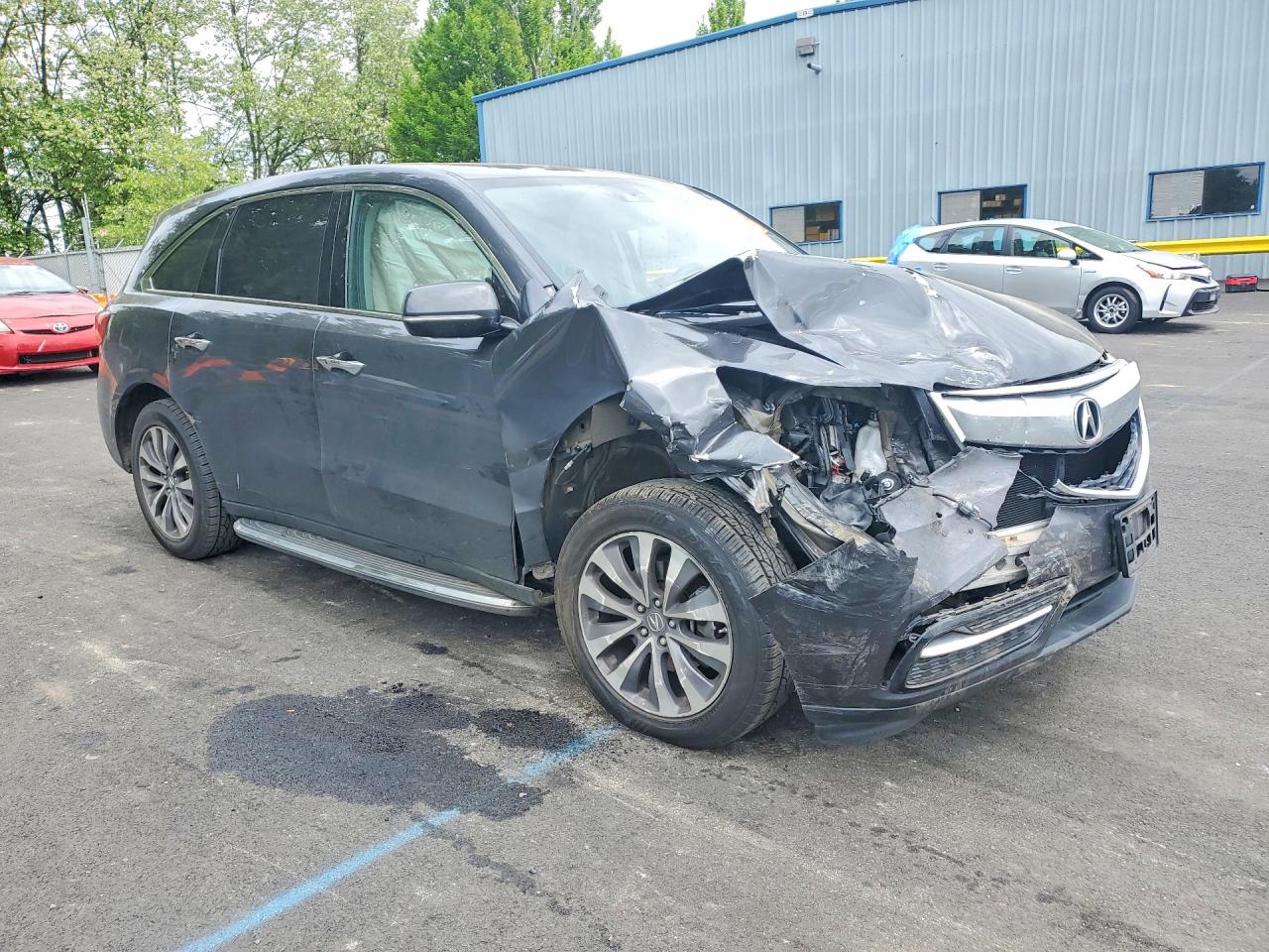 2014 Acura Mdx Technology Charcoal vin: 5FRYD4H46EB004163