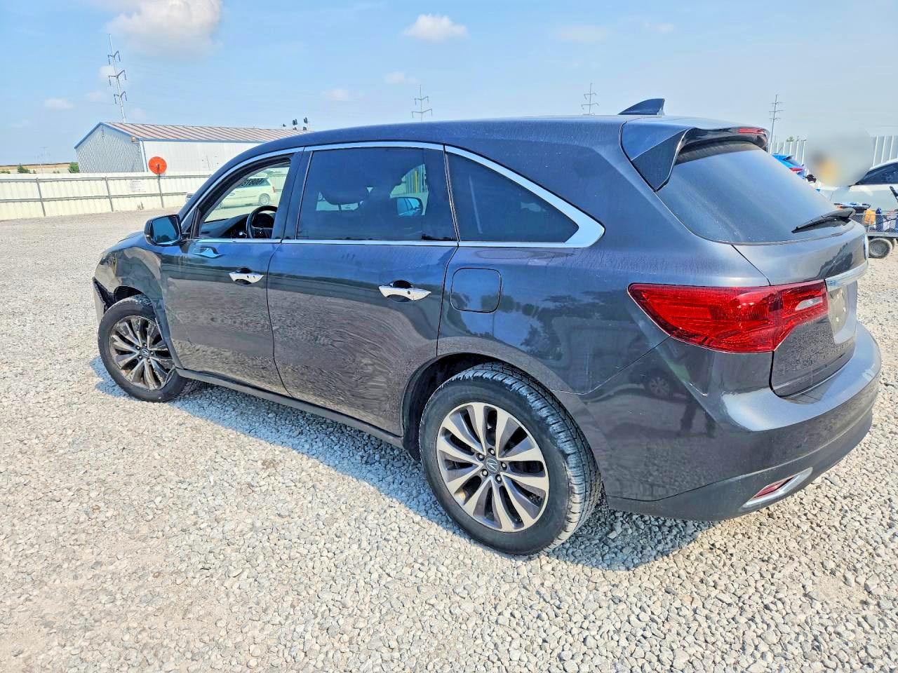2014 Acura Mdx Technology Black vin: 5FRYD4H46EB011971