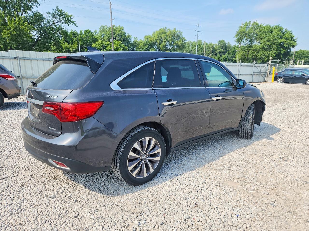 2014 Acura Mdx Technology Black vin: 5FRYD4H46EB011971
