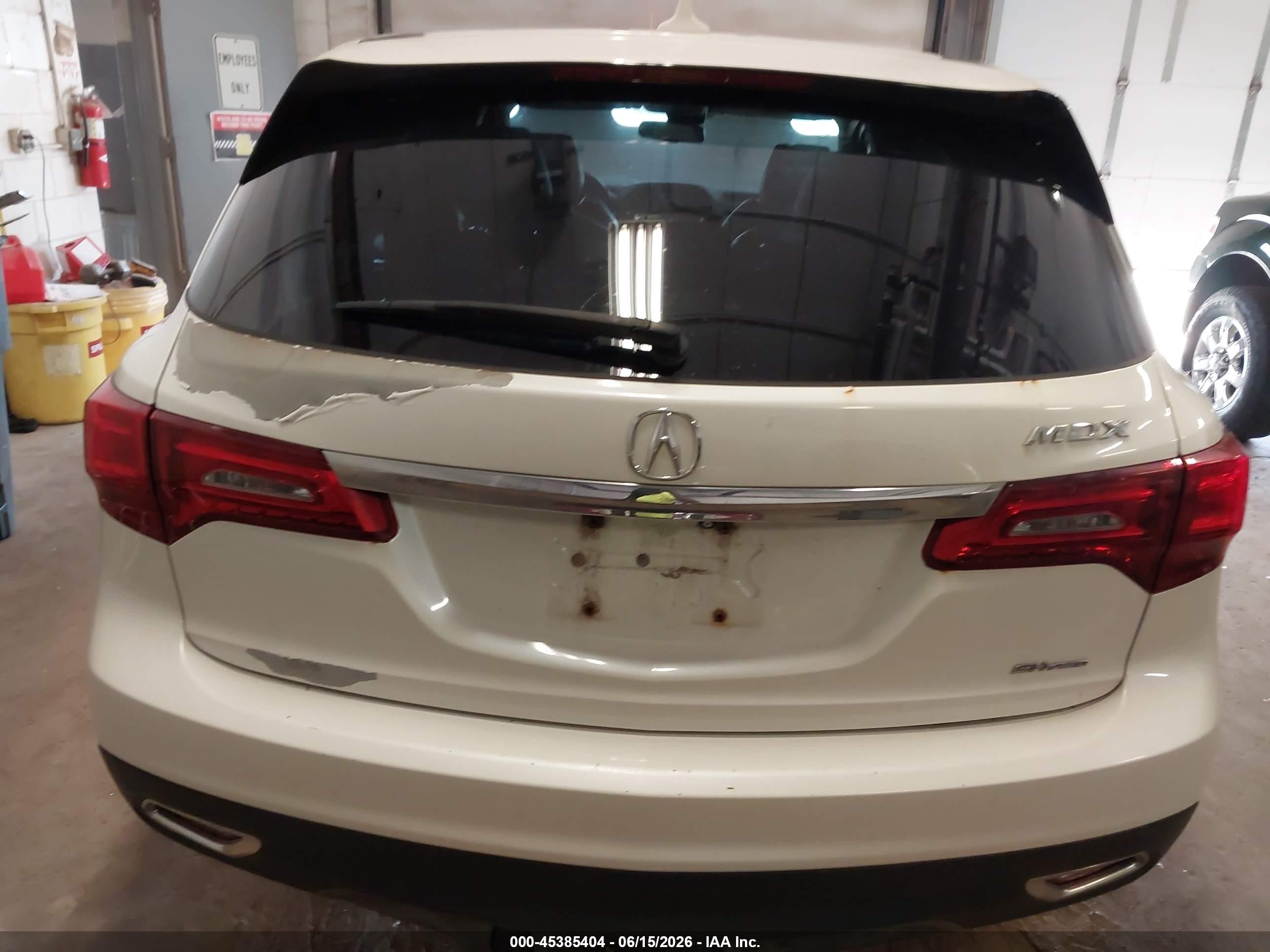 2014 Acura Mdx Technology Package White vin: 5FRYD4H46EB016166