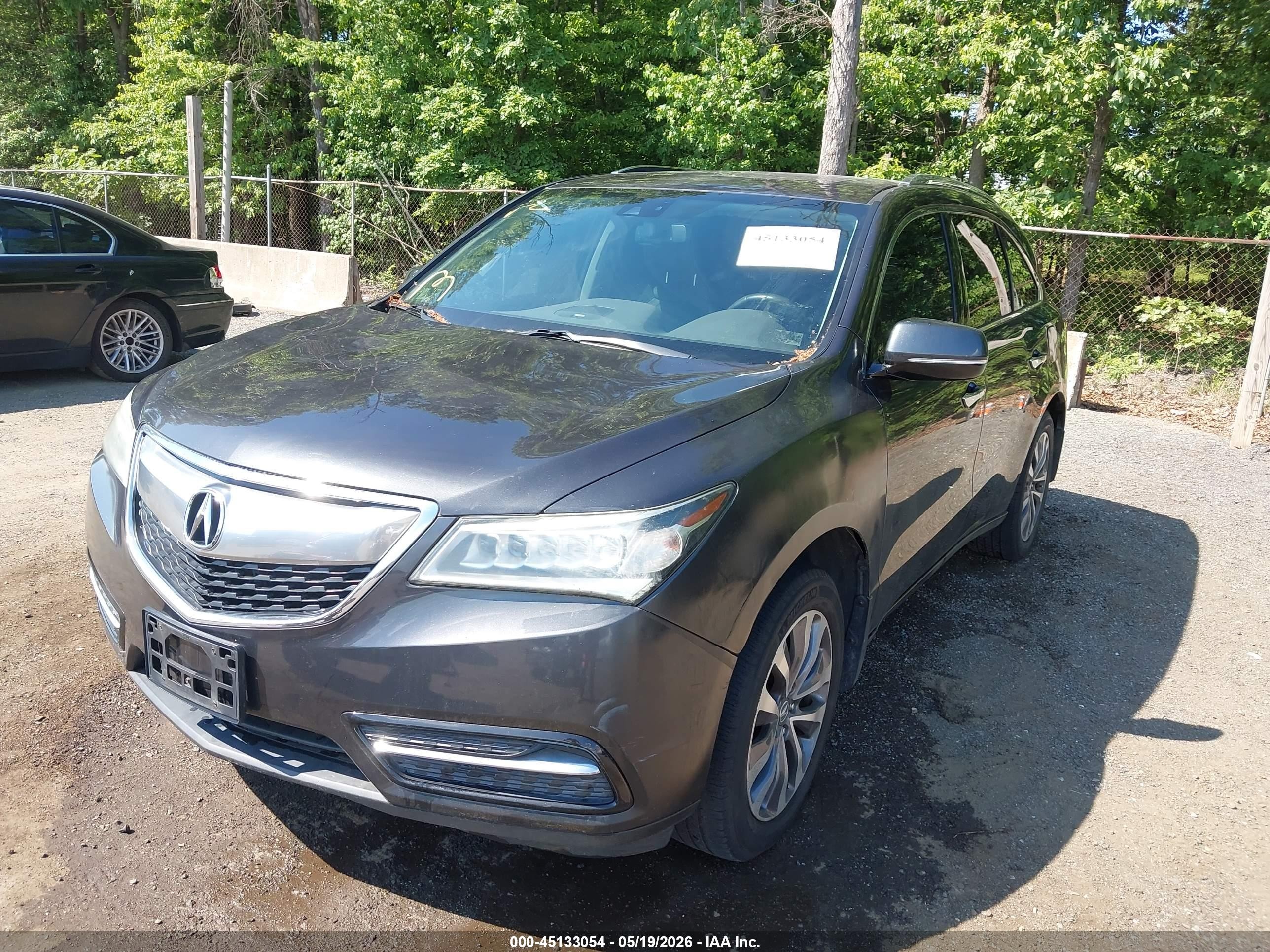 2014 Acura Mdx Technology Package Gray vin: 5FRYD4H46EB017673