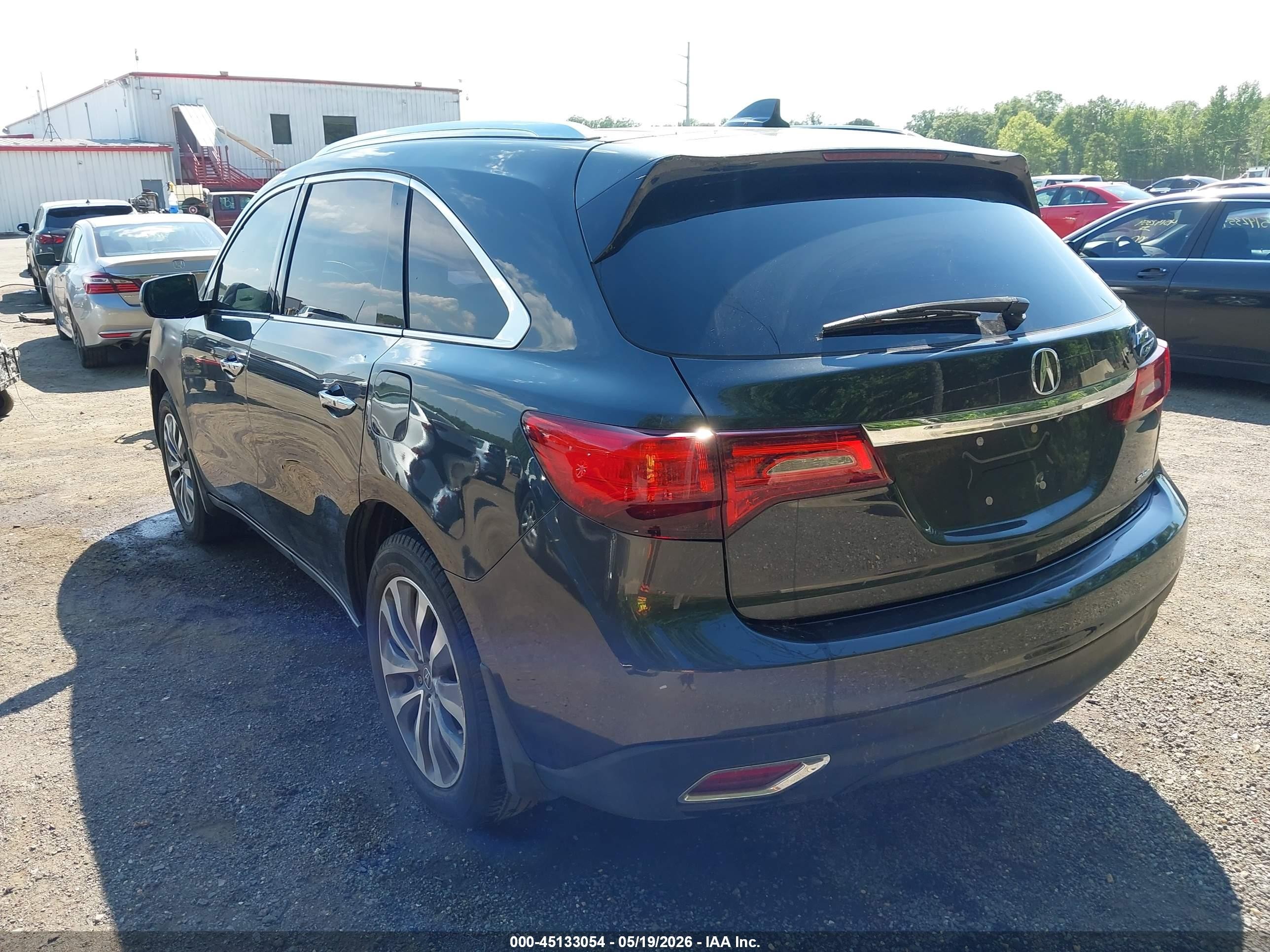 2014 Acura Mdx Technology Package Gray vin: 5FRYD4H46EB017673