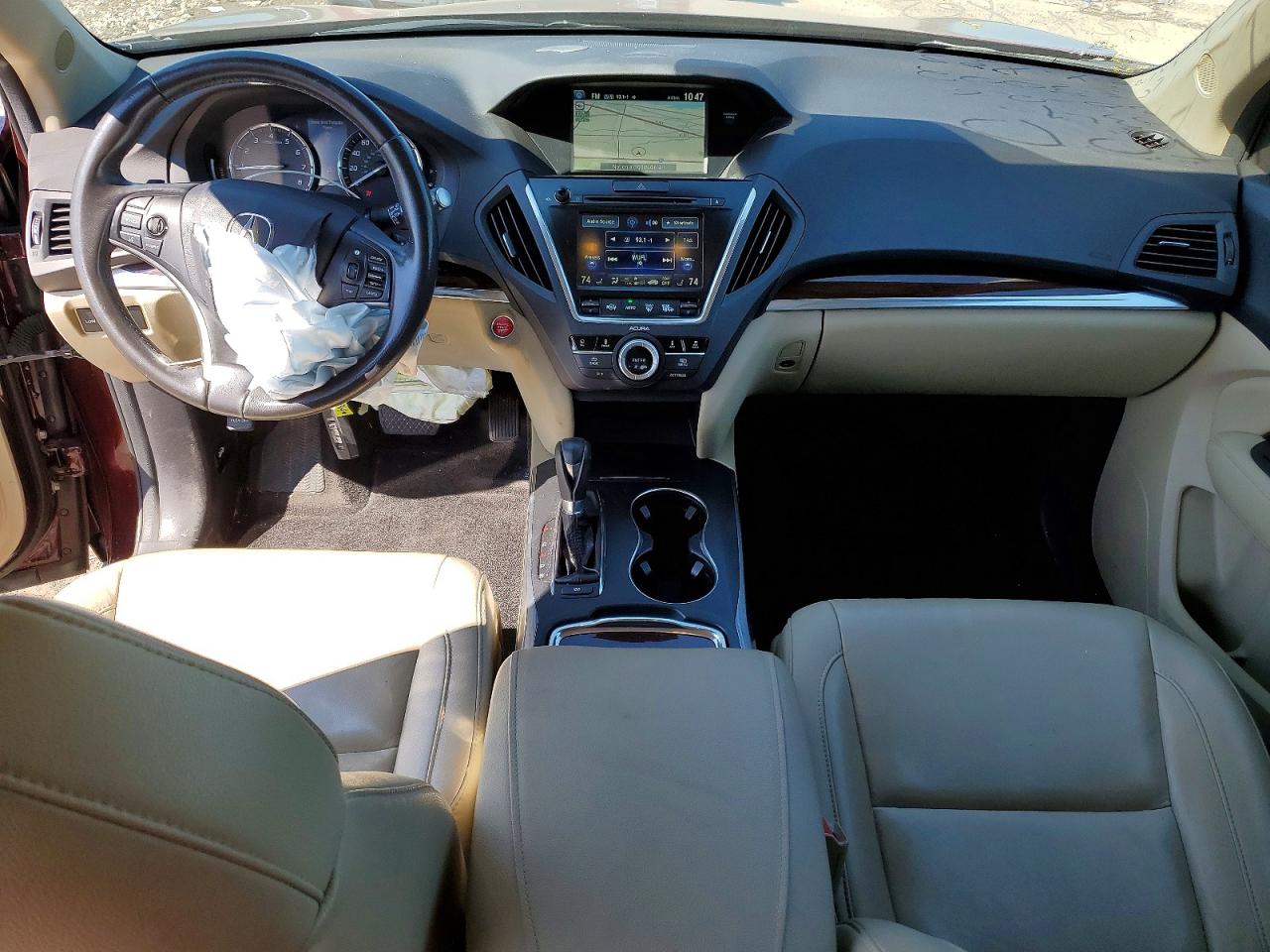 2014 Acura Mdx Technology Бордовый vin: 5FRYD4H46EB033002
