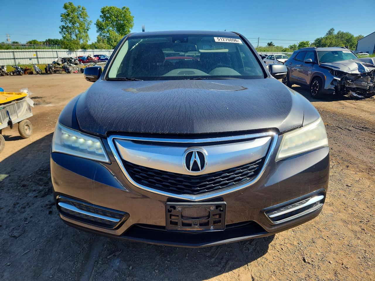 2014 Acura Mdx Technology Gray vin: 5FRYD4H46EB035073