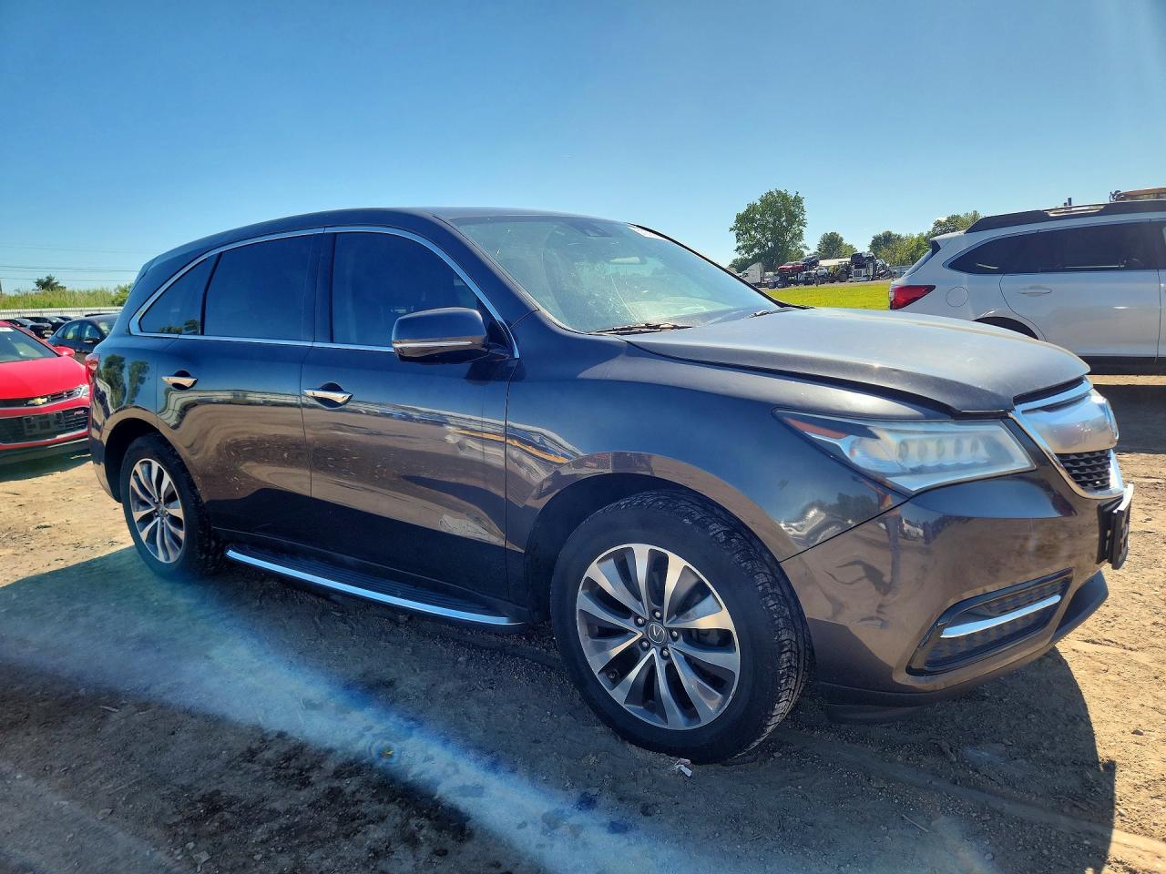 2014 Acura Mdx Technology Gray vin: 5FRYD4H46EB035073