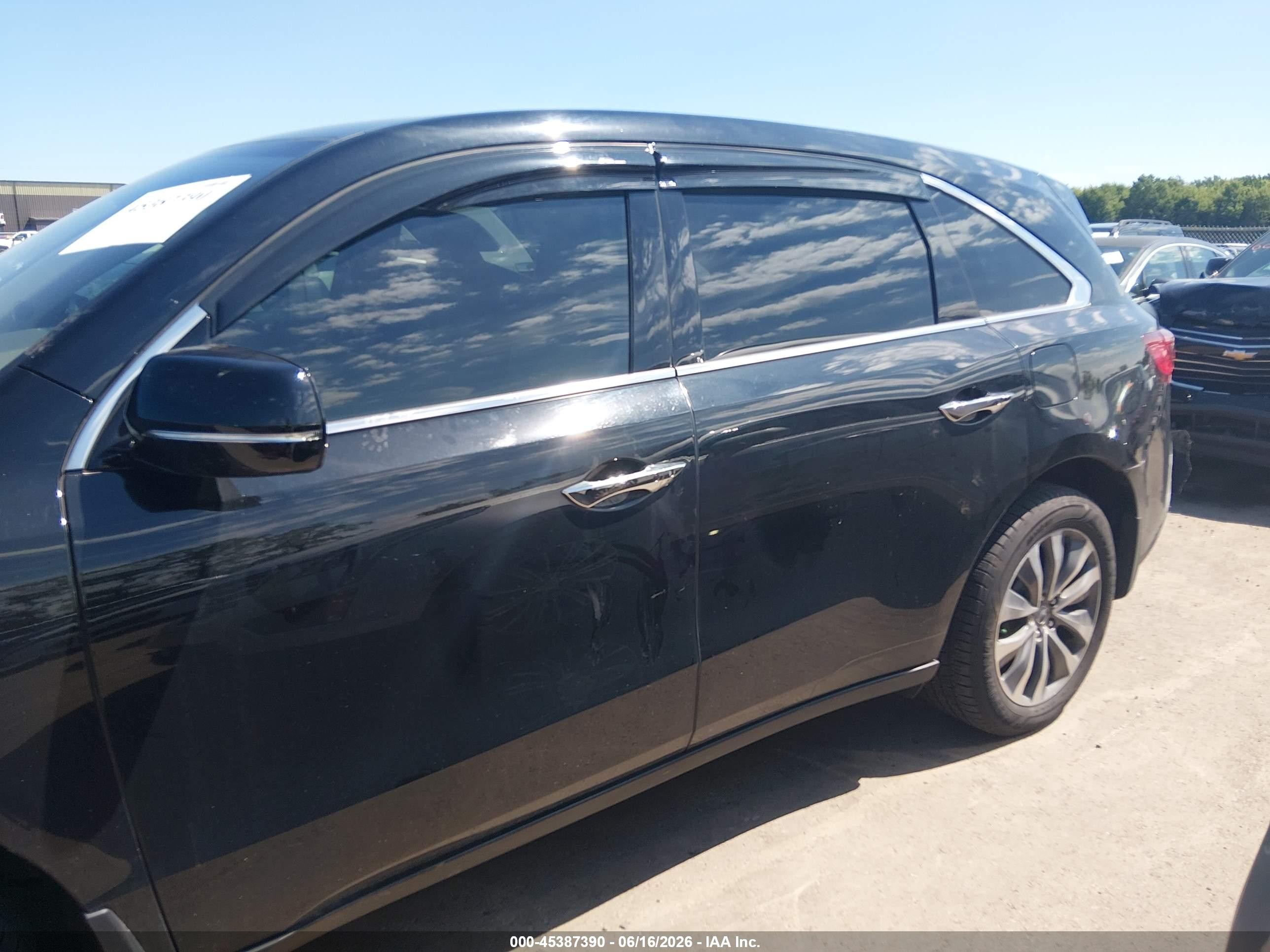 2014 Acura Mdx Technology Package Black vin: 5FRYD4H46EB045389