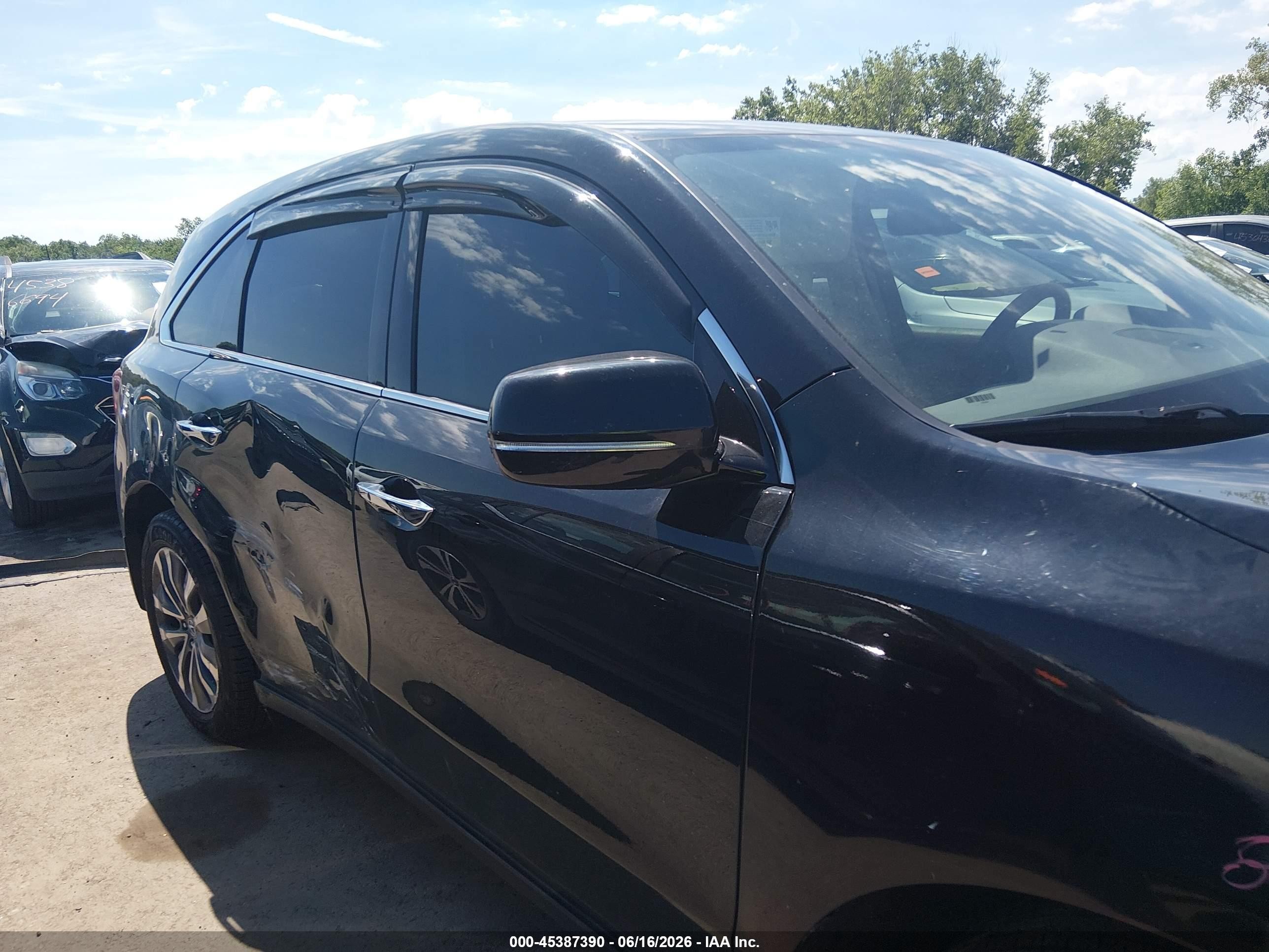 2014 Acura Mdx Technology Package Black vin: 5FRYD4H46EB045389