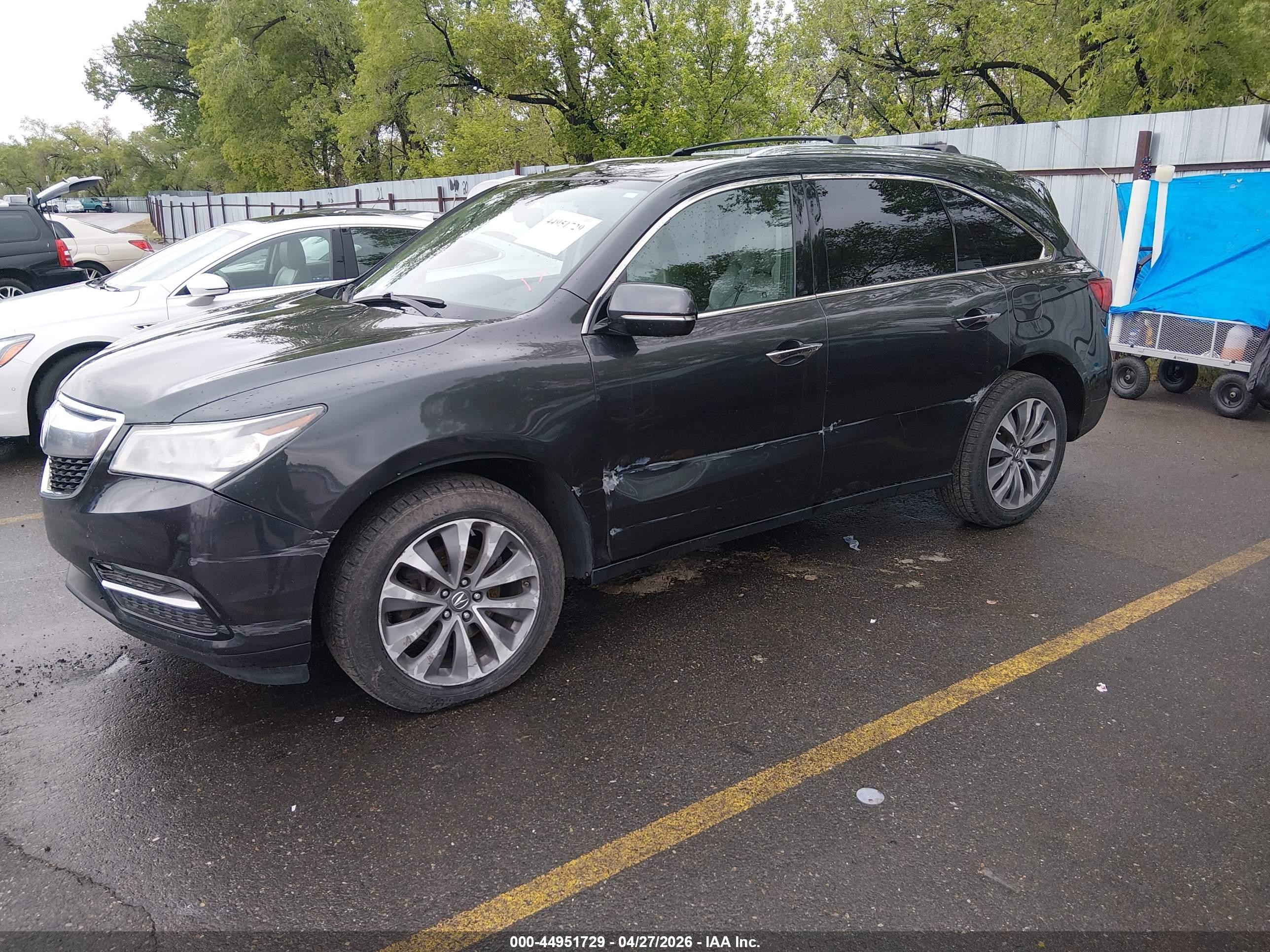2015 Acura Mdx Technology Package Black vin: 5FRYD4H46FB004181