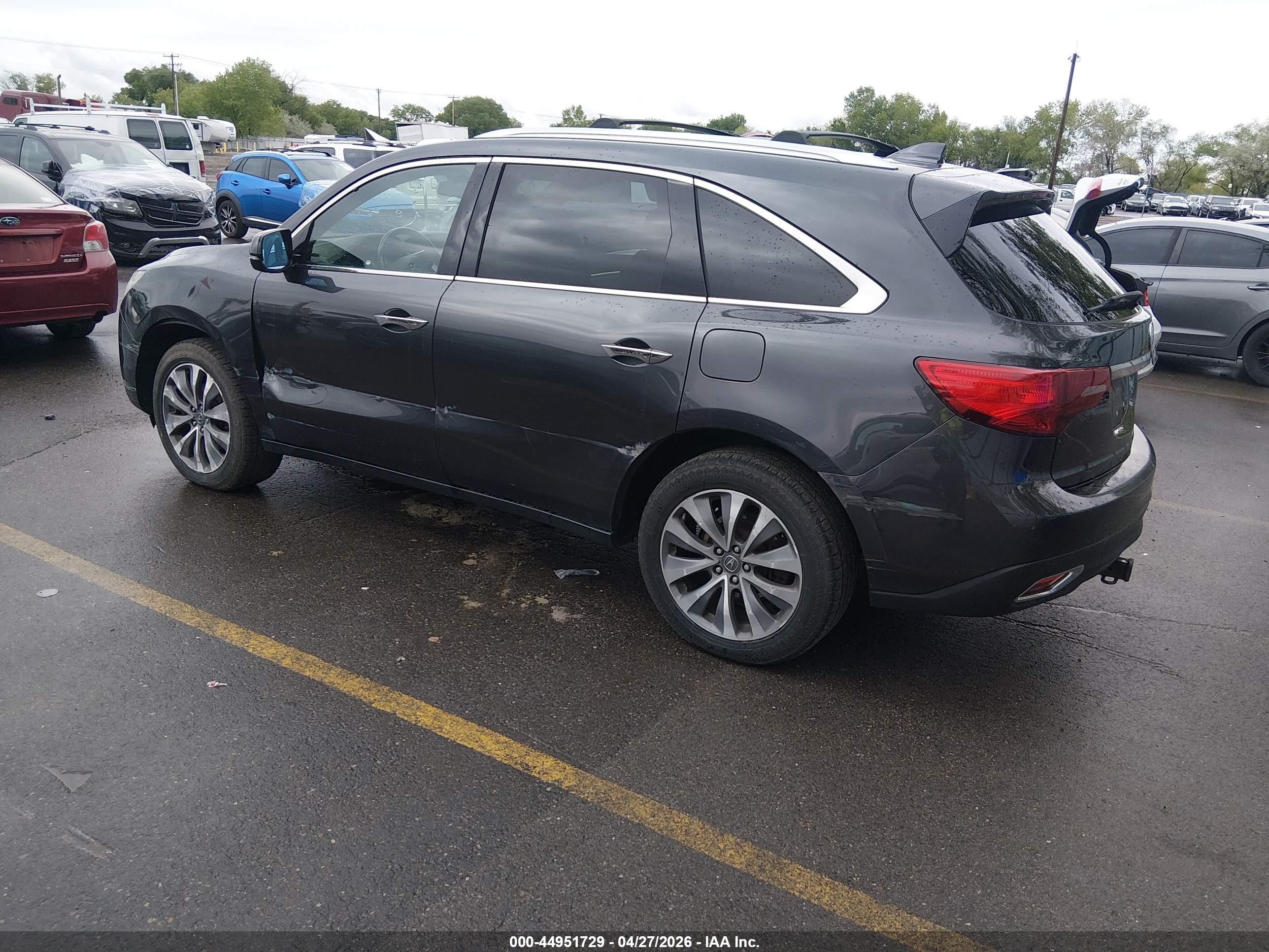 2015 Acura Mdx Technology Package Black vin: 5FRYD4H46FB004181