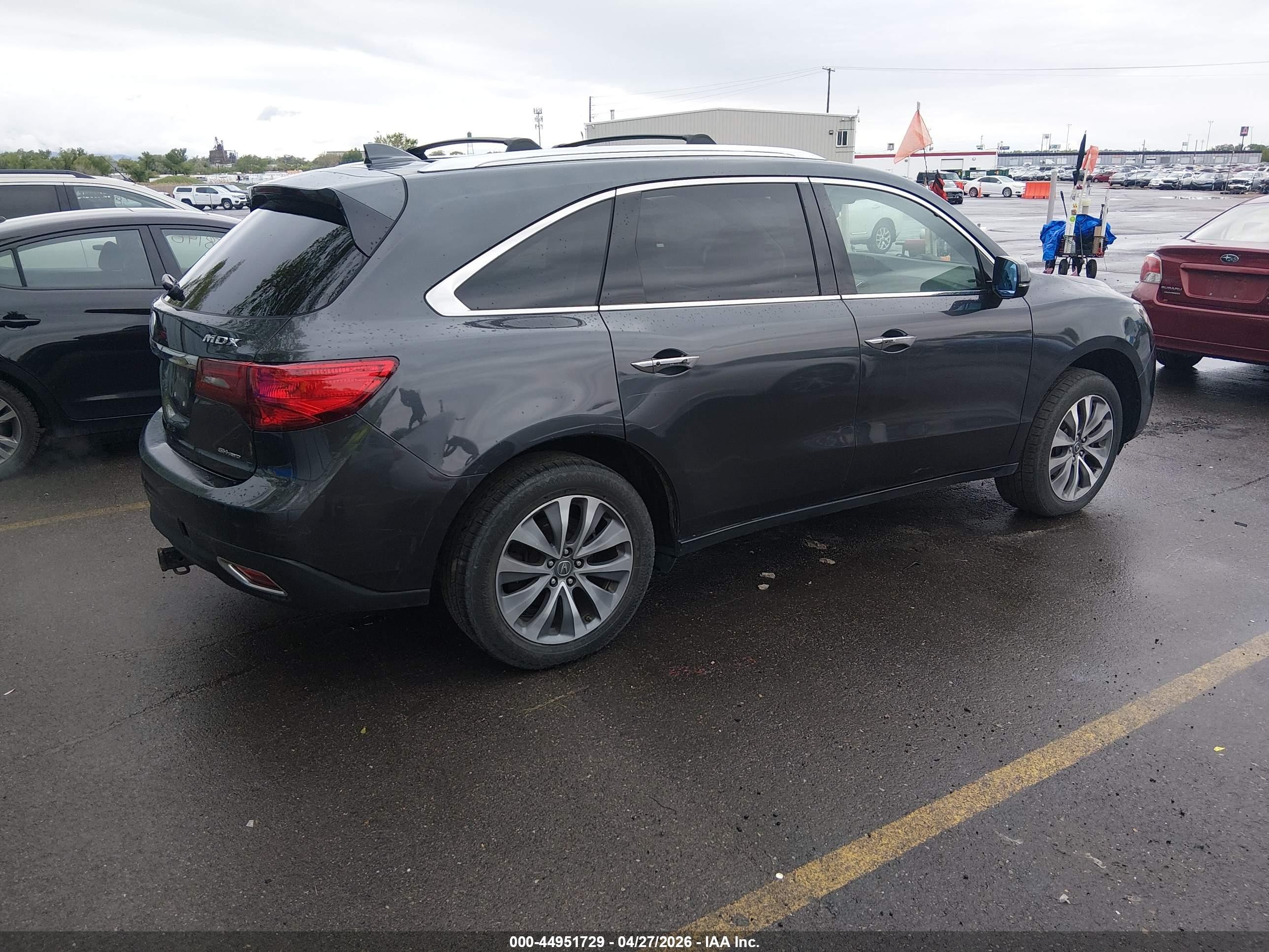 2015 Acura Mdx Technology Package Black vin: 5FRYD4H46FB004181