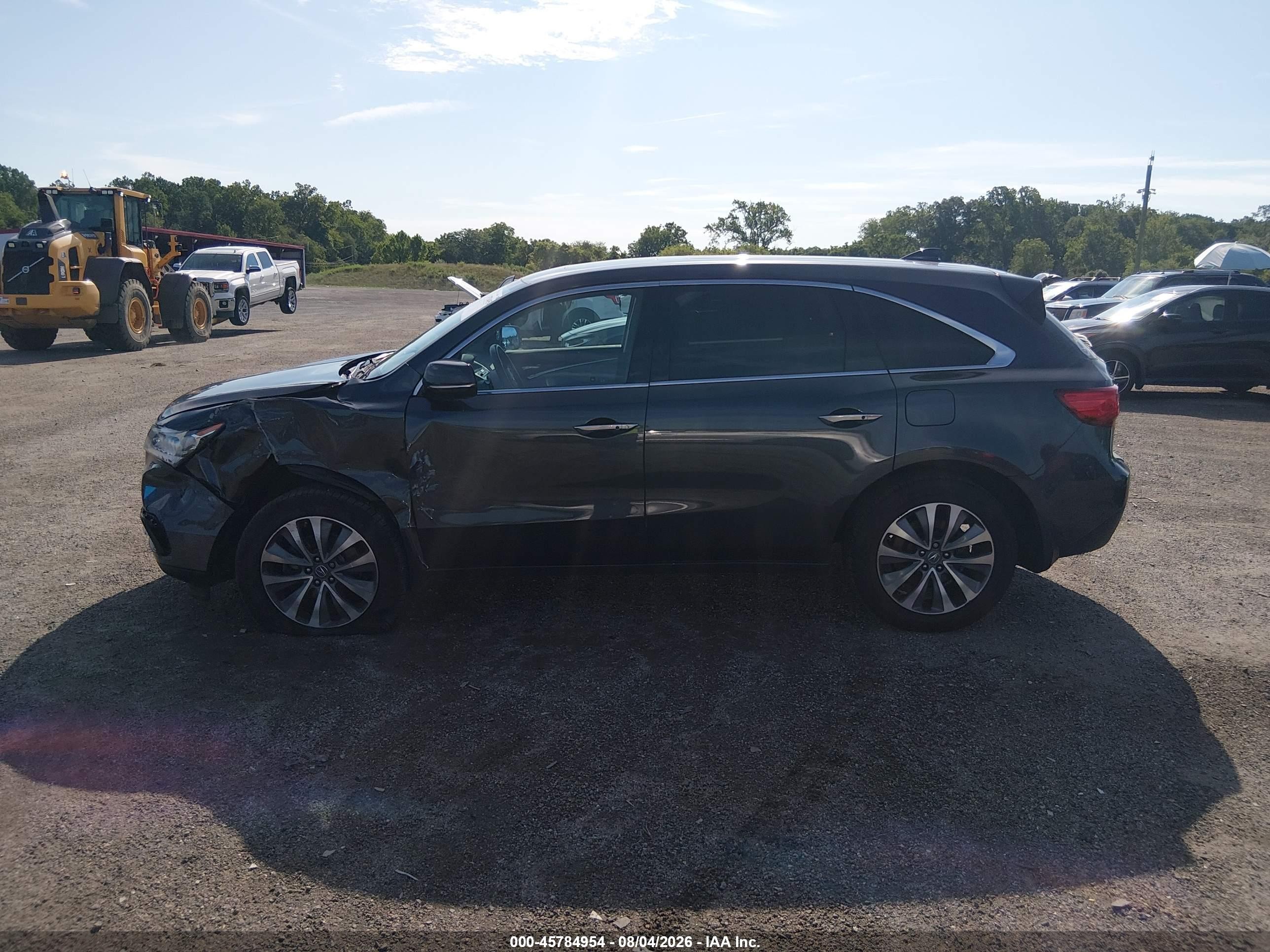 2015 Acura Mdx Technology Package Gray vin: 5FRYD4H46FB014838