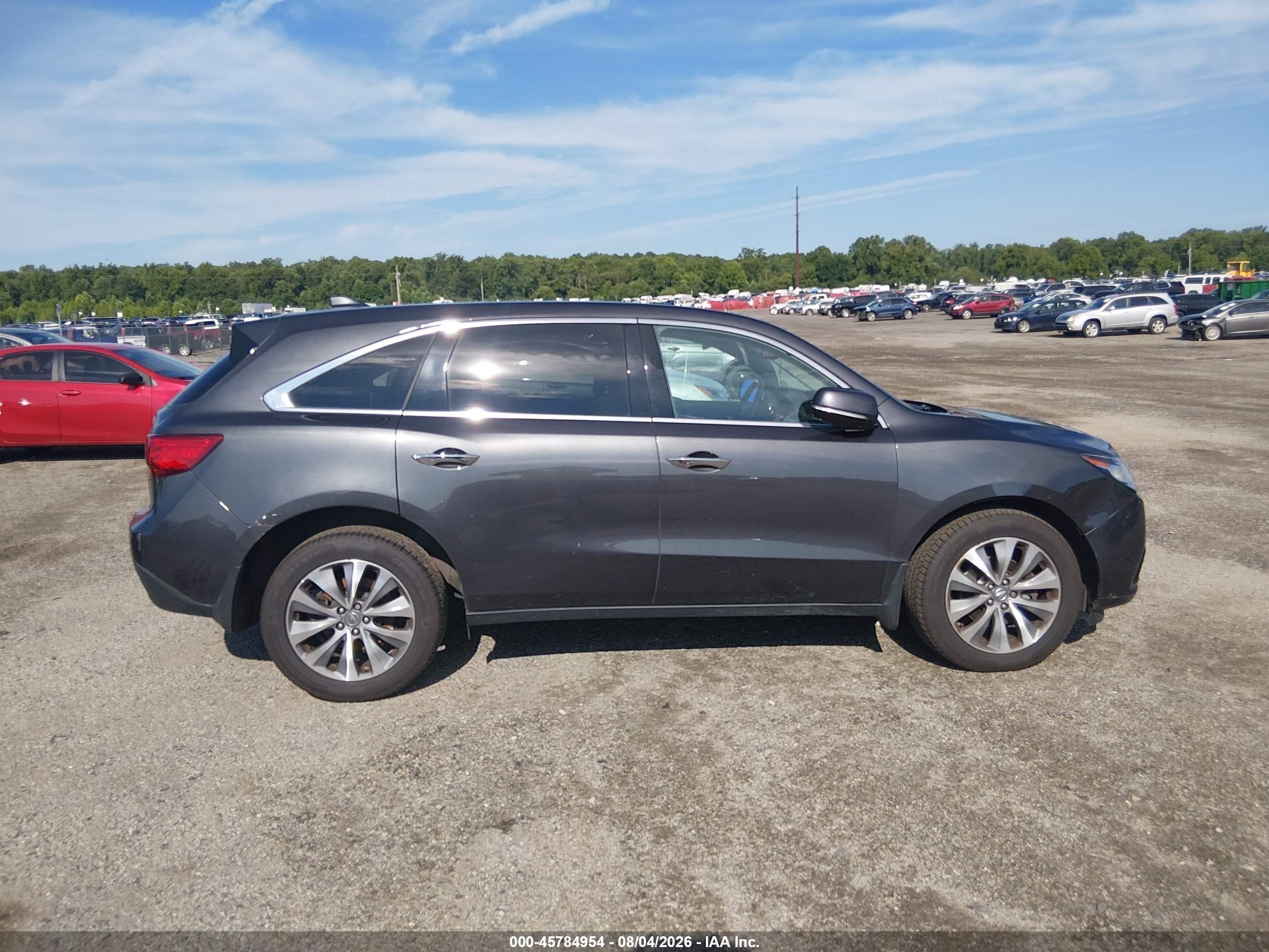 2015 Acura Mdx Technology Package Gray vin: 5FRYD4H46FB014838