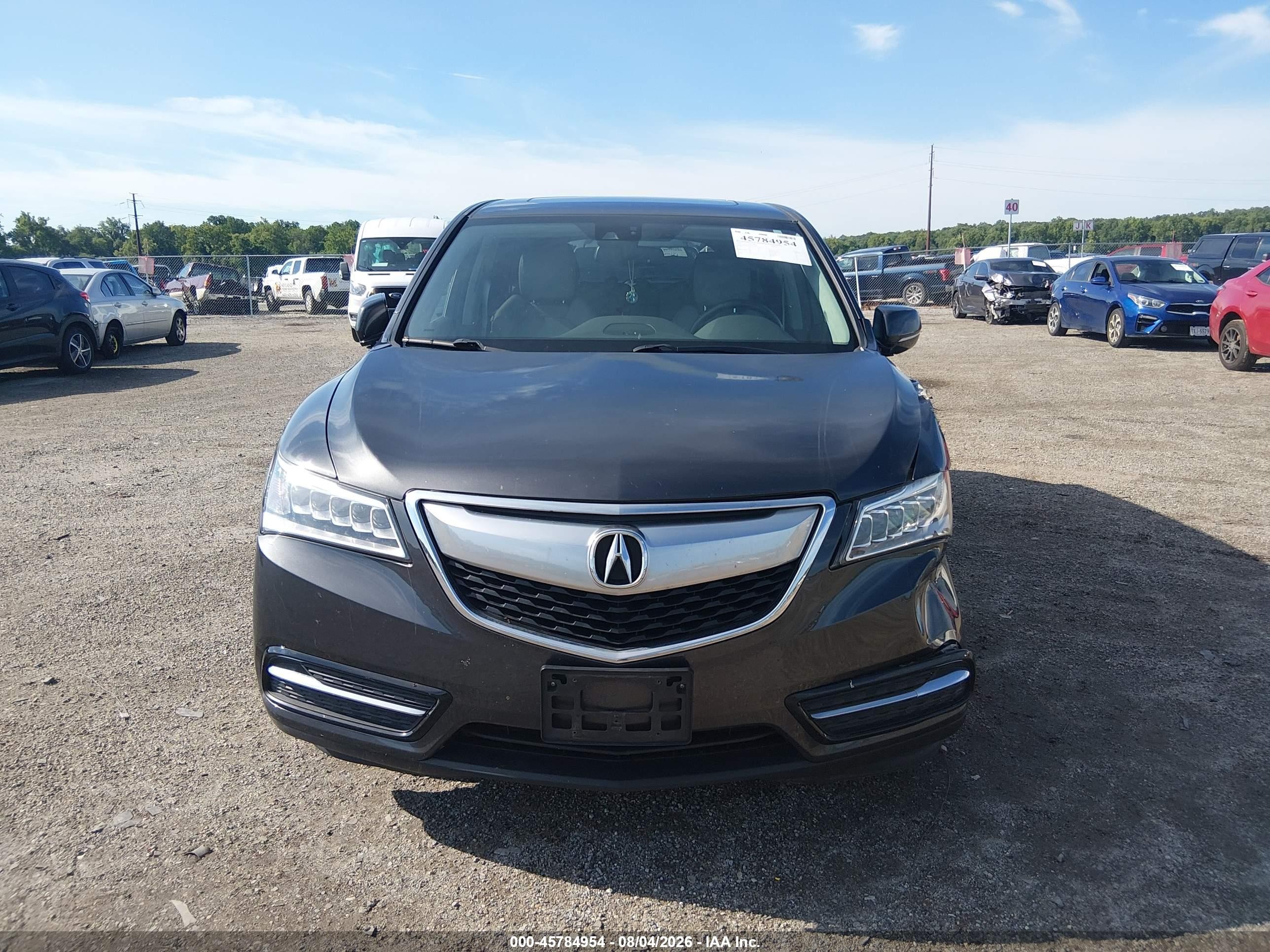 2015 Acura Mdx Technology Package Gray vin: 5FRYD4H46FB014838
