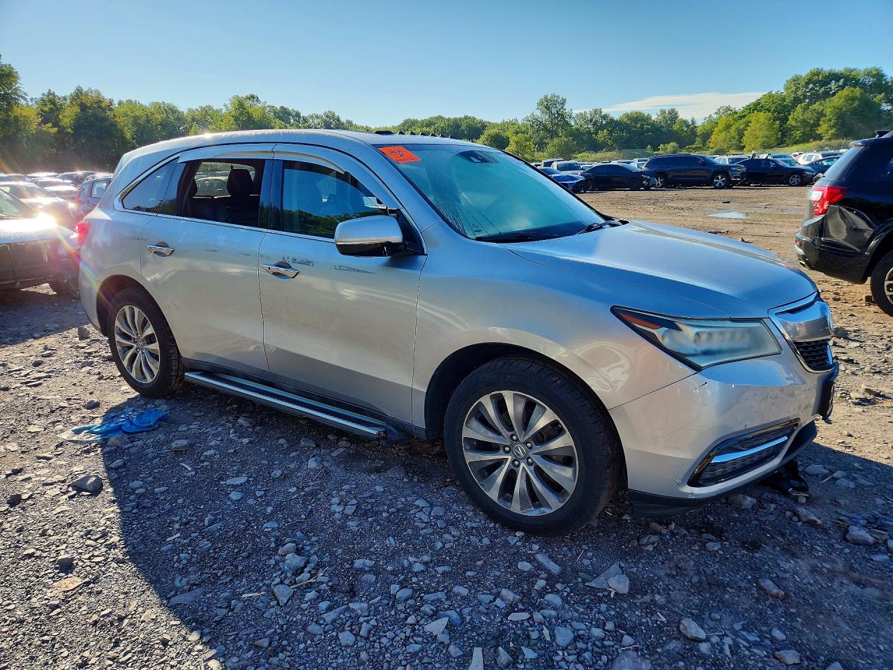2015 Acura Mdx Technology Silver vin: 5FRYD4H46FB015519