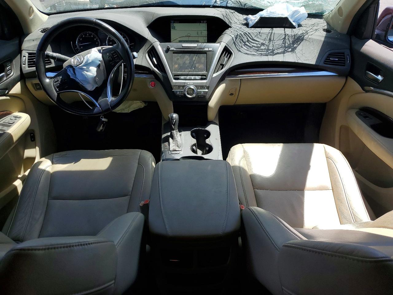 2015 Acura Mdx Technology Burgundy vin: 5FRYD4H46FB027671