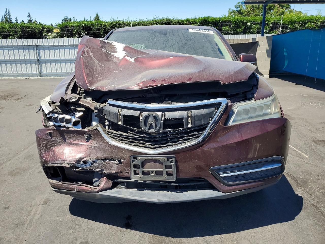 2015 Acura Mdx Technology Burgundy vin: 5FRYD4H46FB027671