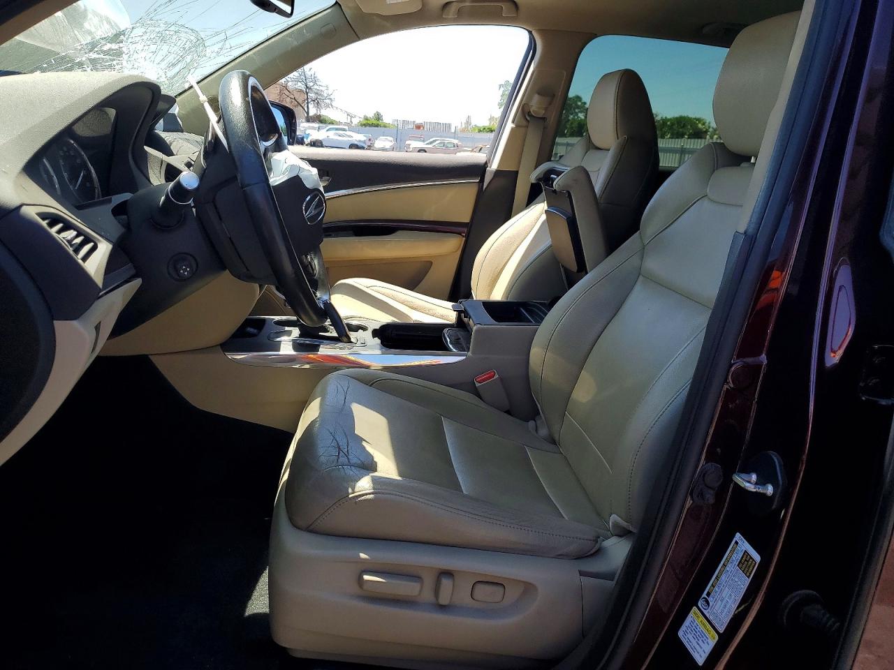 2015 Acura Mdx Technology Burgundy vin: 5FRYD4H46FB027671