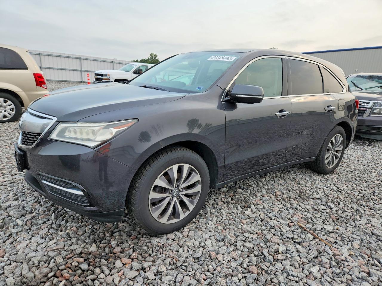 2014 Acura Mdx Technology Gray vin: 5FRYD4H47EB009260