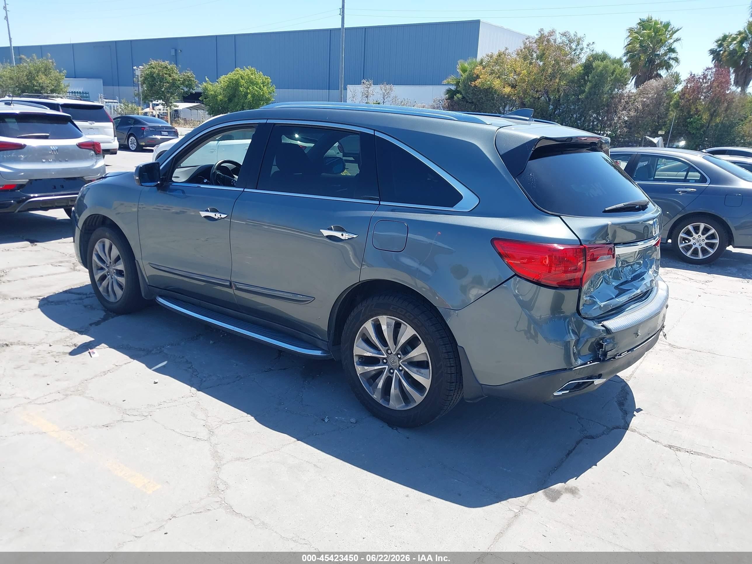 2014 Acura Mdx Technology Package Gray vin: 5FRYD4H47EB015480