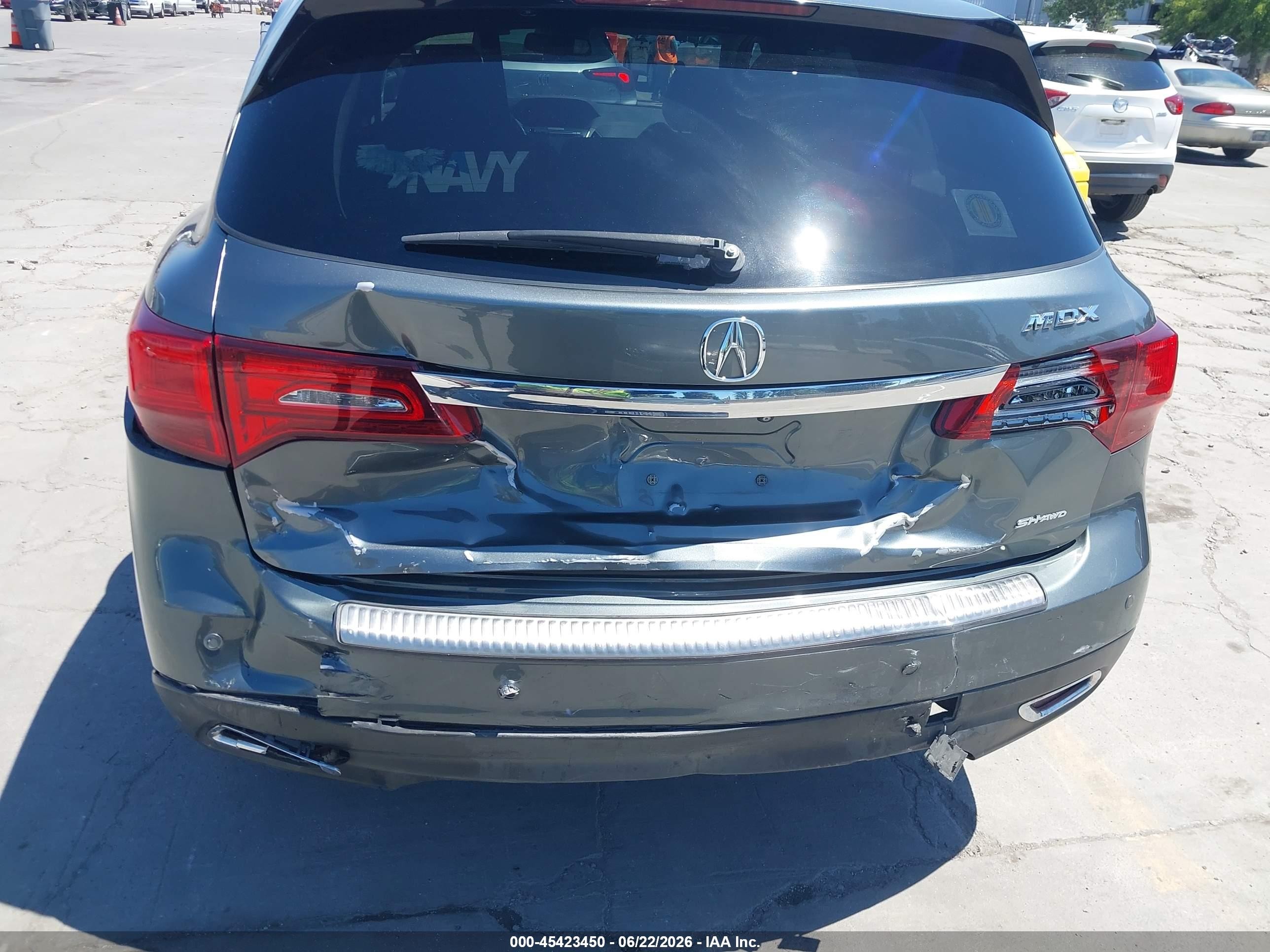 2014 Acura Mdx Technology Package Gray vin: 5FRYD4H47EB015480